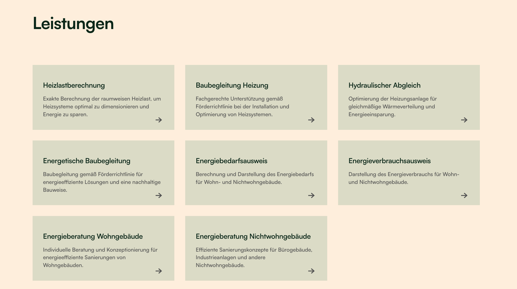 Ausschnitt 2 von 4 der Website von Energieberatung Dahms, Bochum