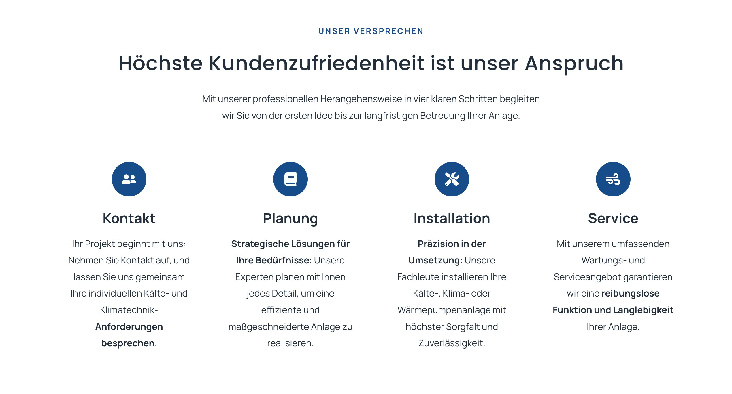 Ausschnitt 1 von 4 der Website von Malte Snater Klimatechnik, Landkreis Diepholz