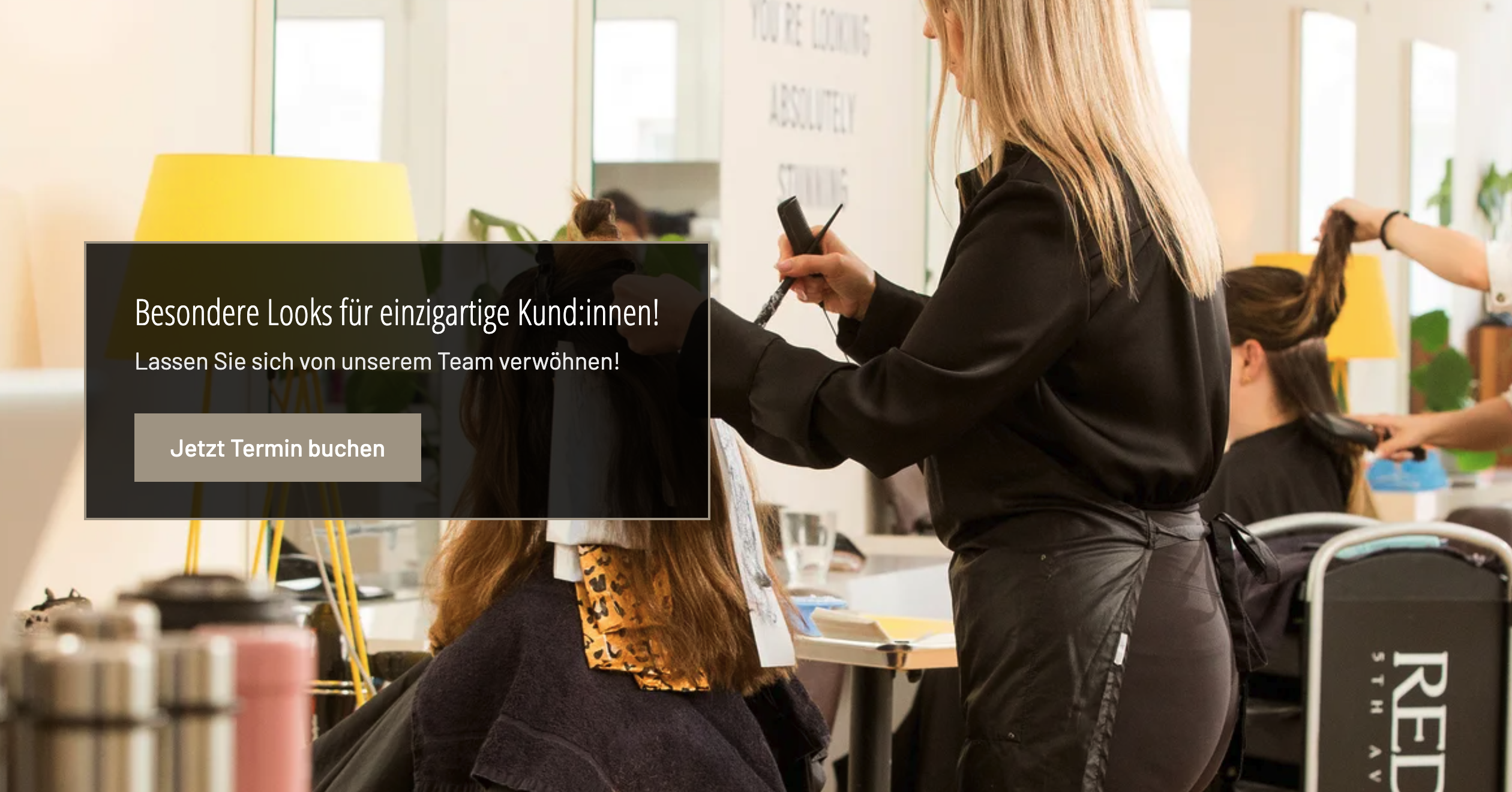 Ausschnitt 3 von 4 der Website von KAJO Friseure, Freiburg im Breisgau