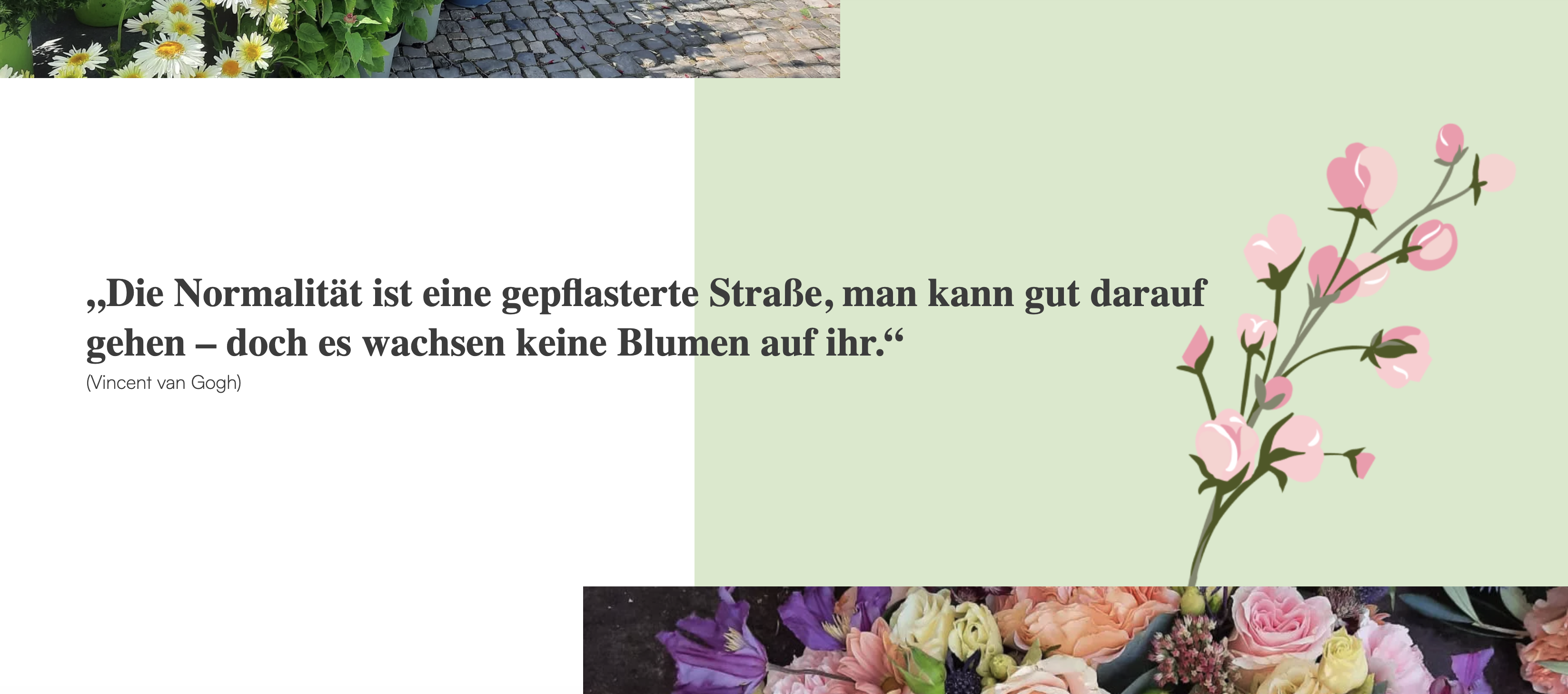 Ausschnitt 1 von 4 der Website von Blumen Hetzer, Berlin