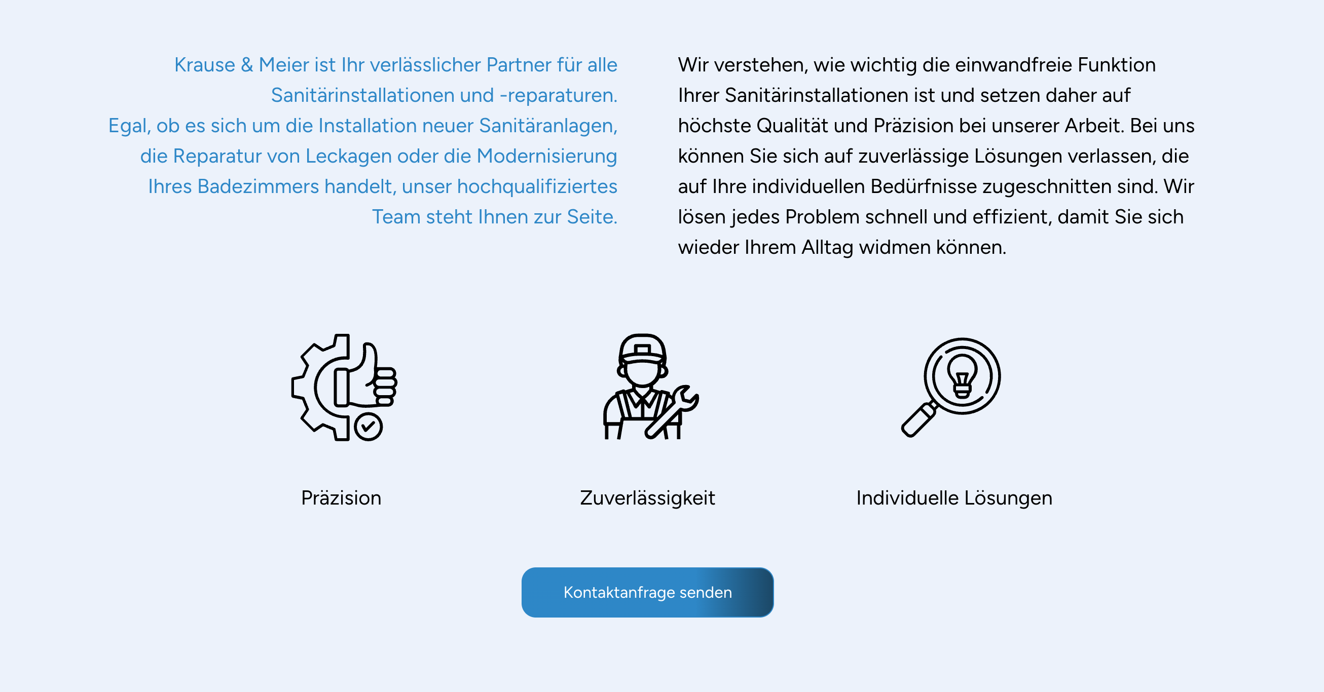 Ausschnitt 4 von 4 der Website von Krause & Meier GmbH, Nürnberg