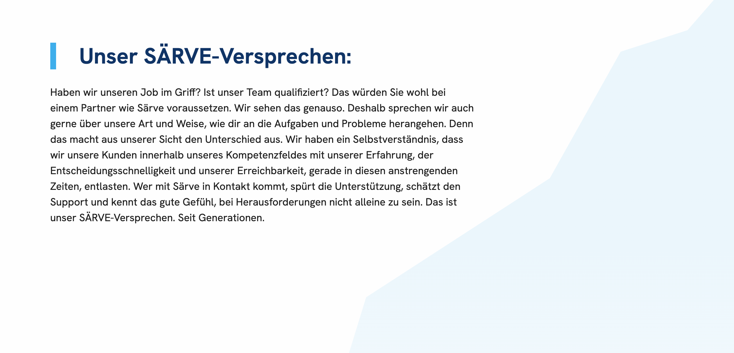 Ausschnitt 4 von 4 der Website von Sarve Verwaltungs GmbH & Co. KG, Landkreis Schwandorf