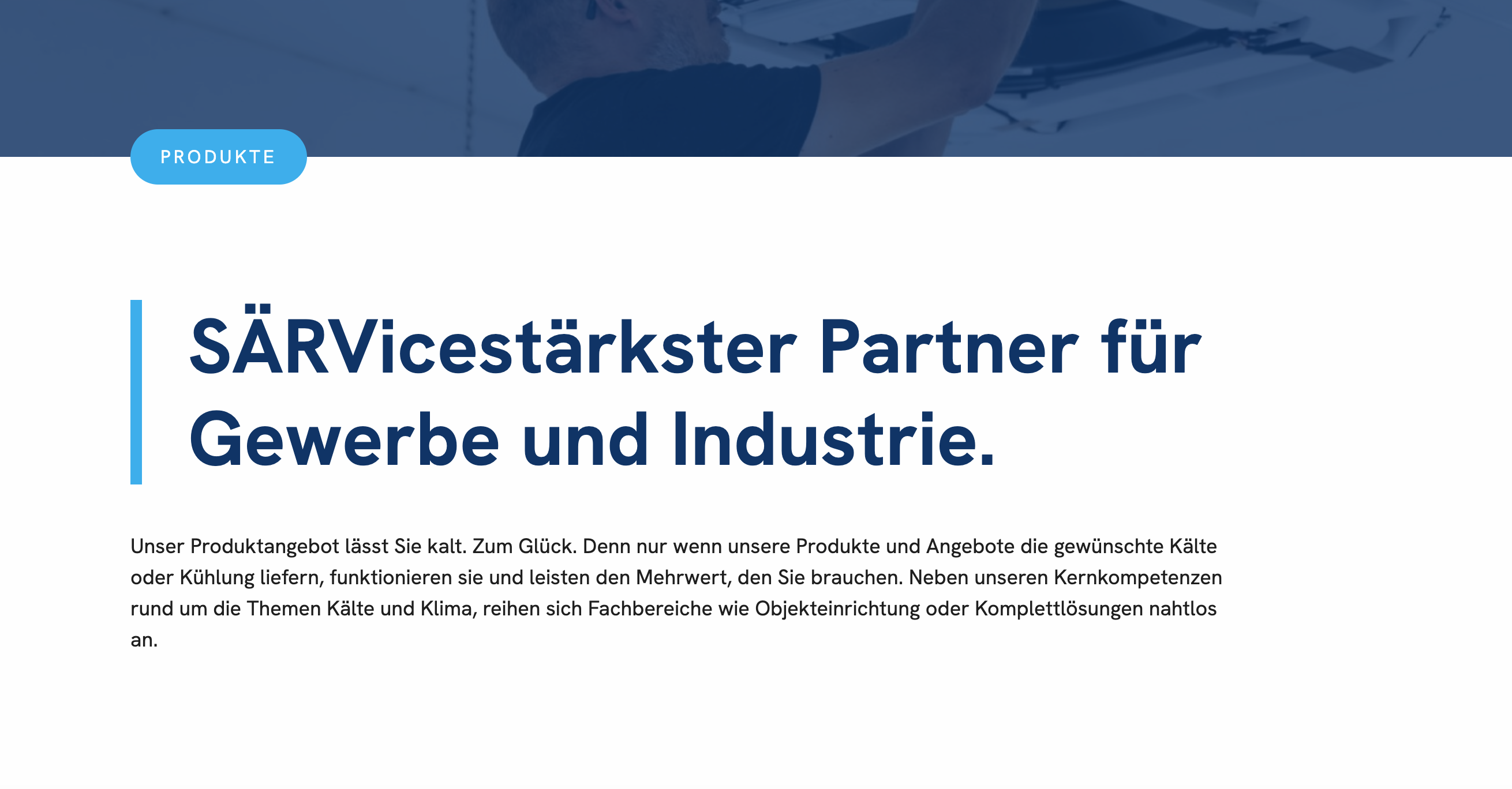 Ausschnitt 3 von 4 der Website von Sarve Verwaltungs GmbH & Co. KG, Landkreis Schwandorf