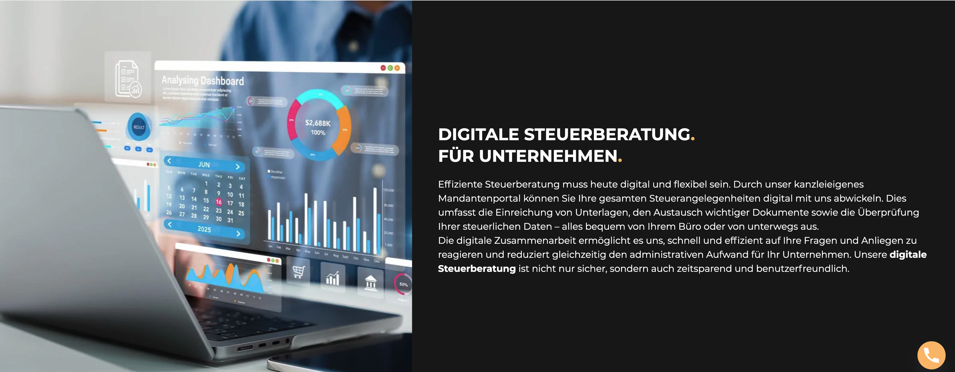 Ausschnitt 3 von 4 der Website von Beck Steuerberatung Berlin, Berlin