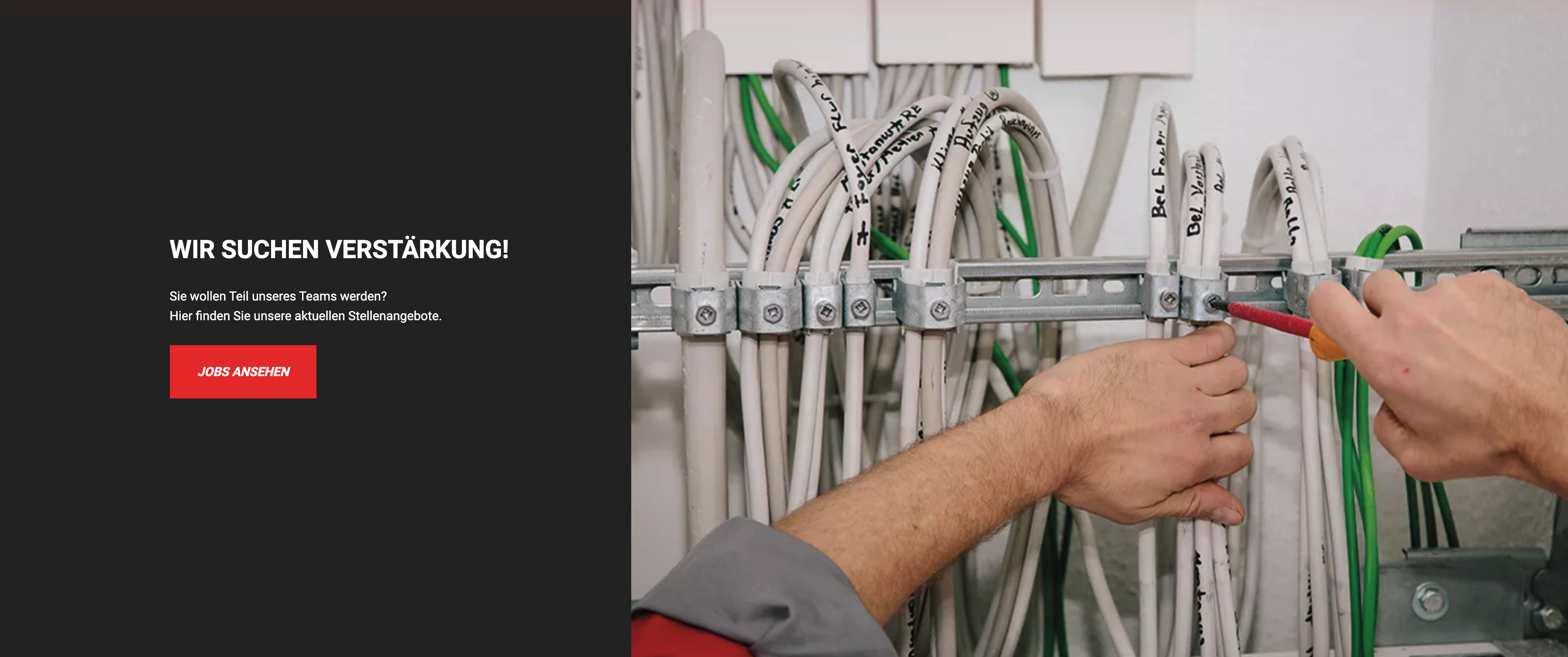 Ausschnitt 3 von 4 der Website von Horst Wehmann GmbH Elektro-Spezialbetrieb, Bremen