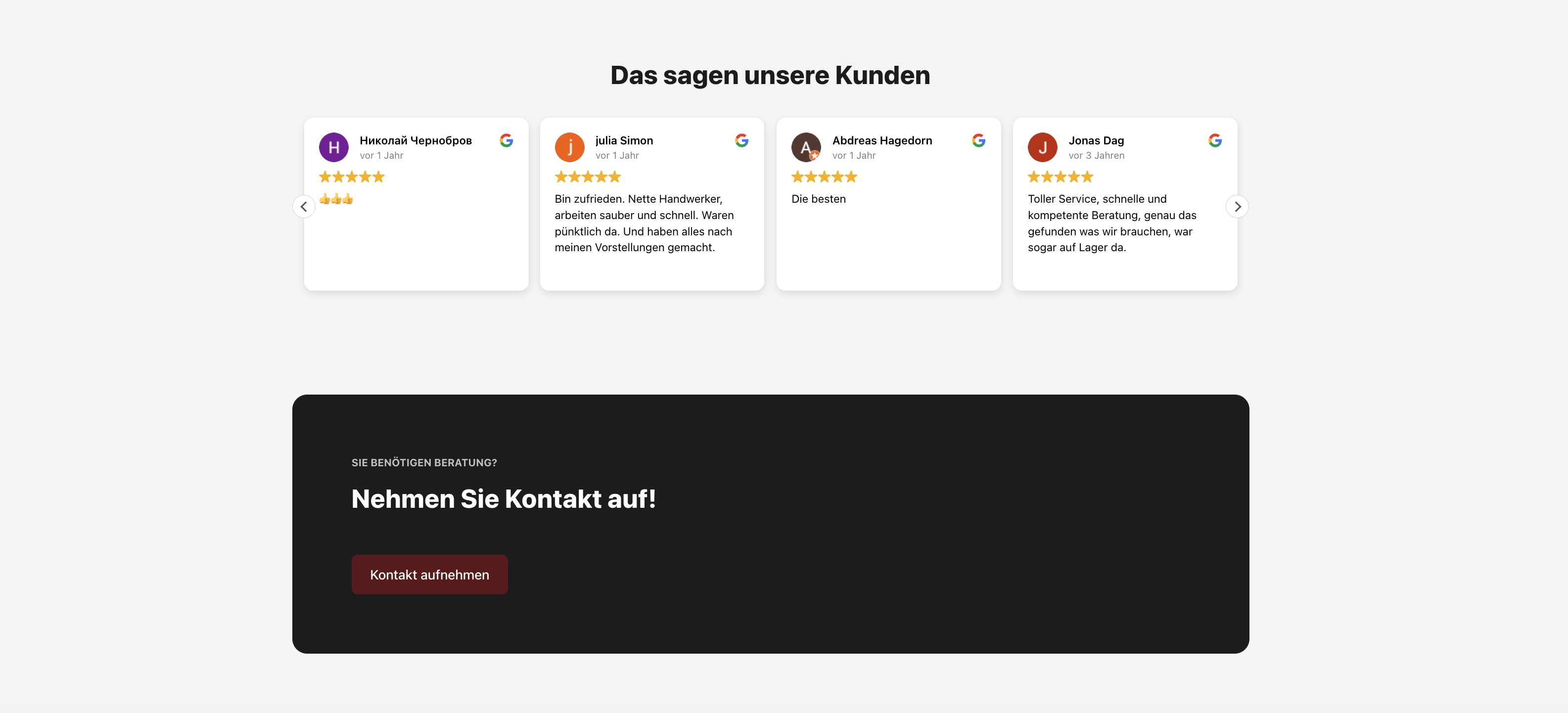 Ausschnitt 1 von 4 der Website von Türen Heldmann GmbH, Wuppertal