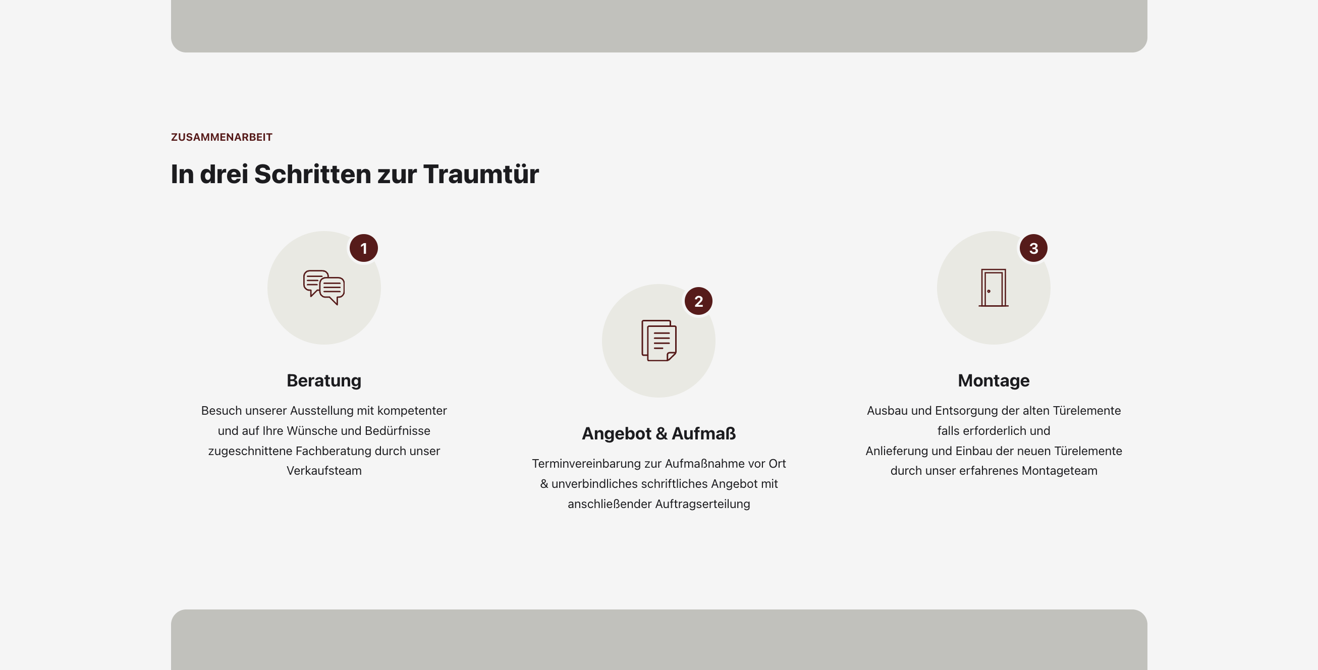 Ausschnitt 2 von 4 der Website von Türen Heldmann GmbH, Wuppertal