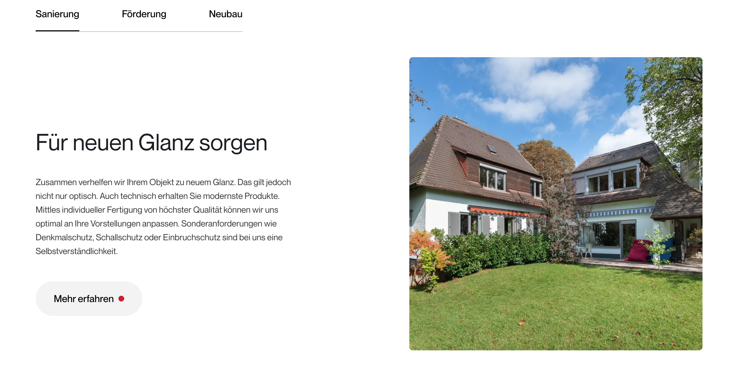 Ausschnitt 1 von 4 der Website von Weiß & Weiß GmbH, Landkreis München