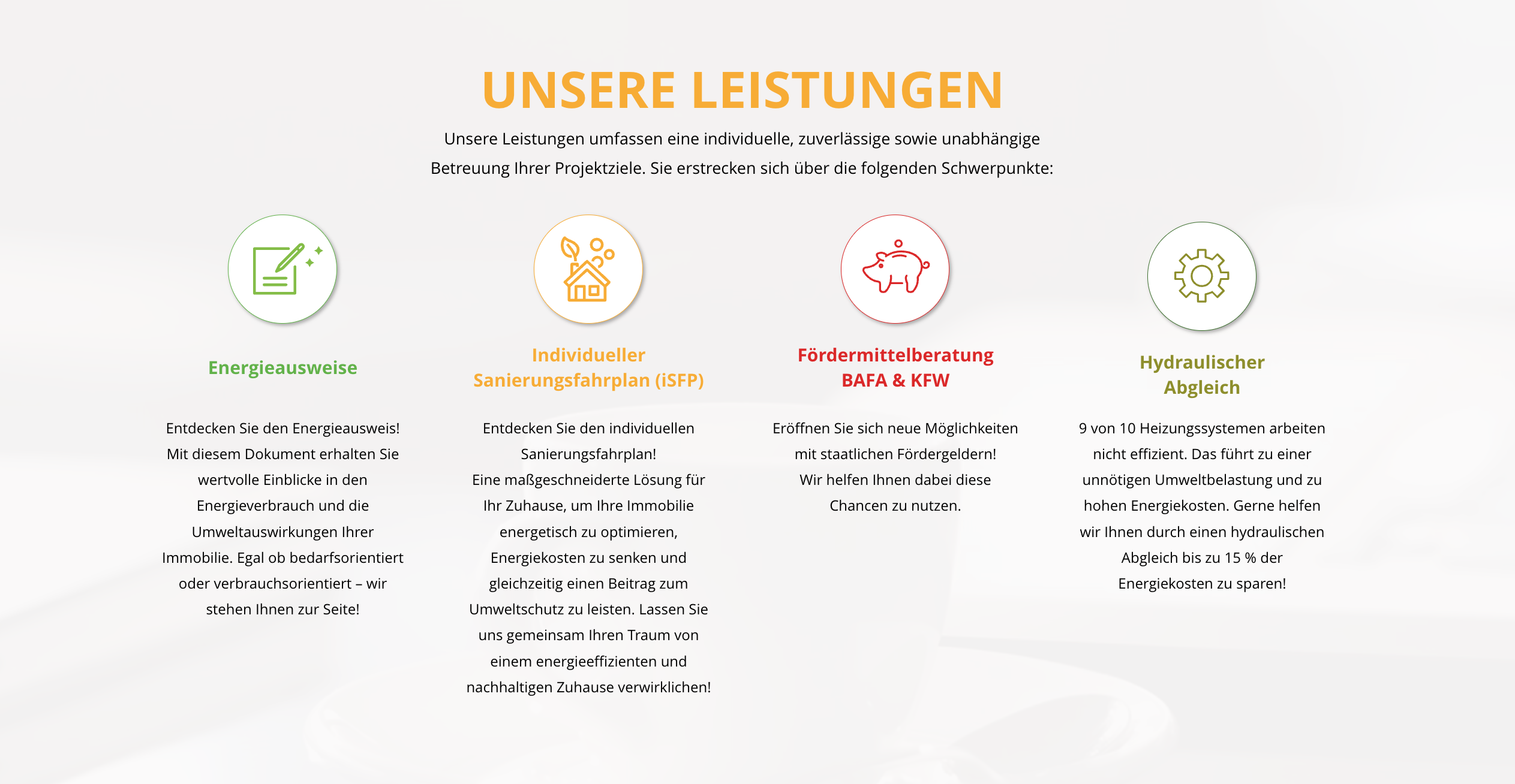 Ausschnitt 2 von 4 der Website von 325 Volt | Ingenieurbüro für Energieberatung, Landkreis Esslingen
