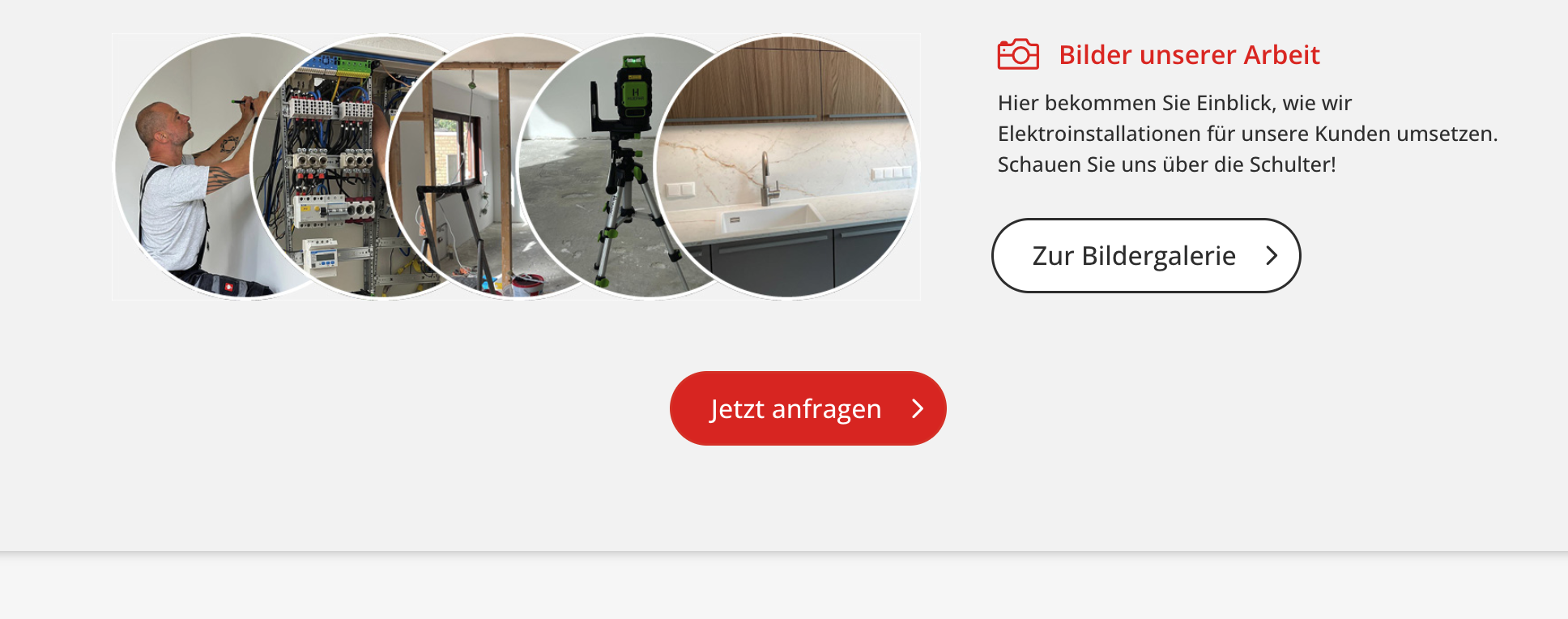 Ausschnitt 3 von 4 der Website von Erft Elektro, Rhein-Erft-Kreis