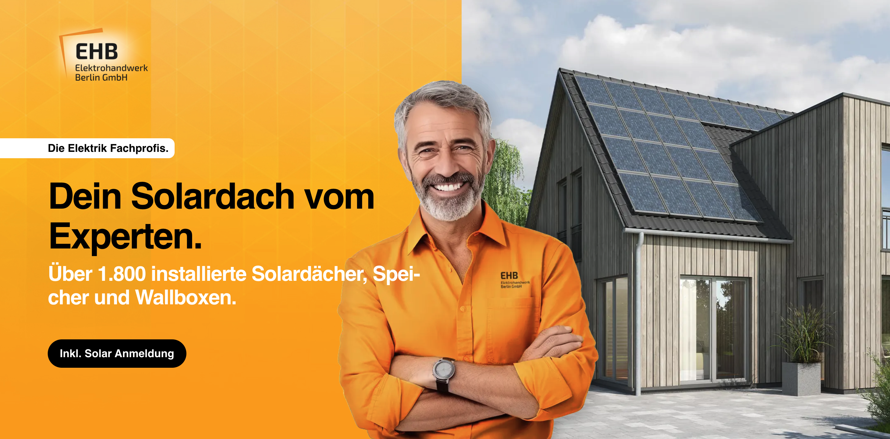 Ausschnitt 4 von 4 der Website von EHB Elektrohandwerk Berlin GmbH, Berlin