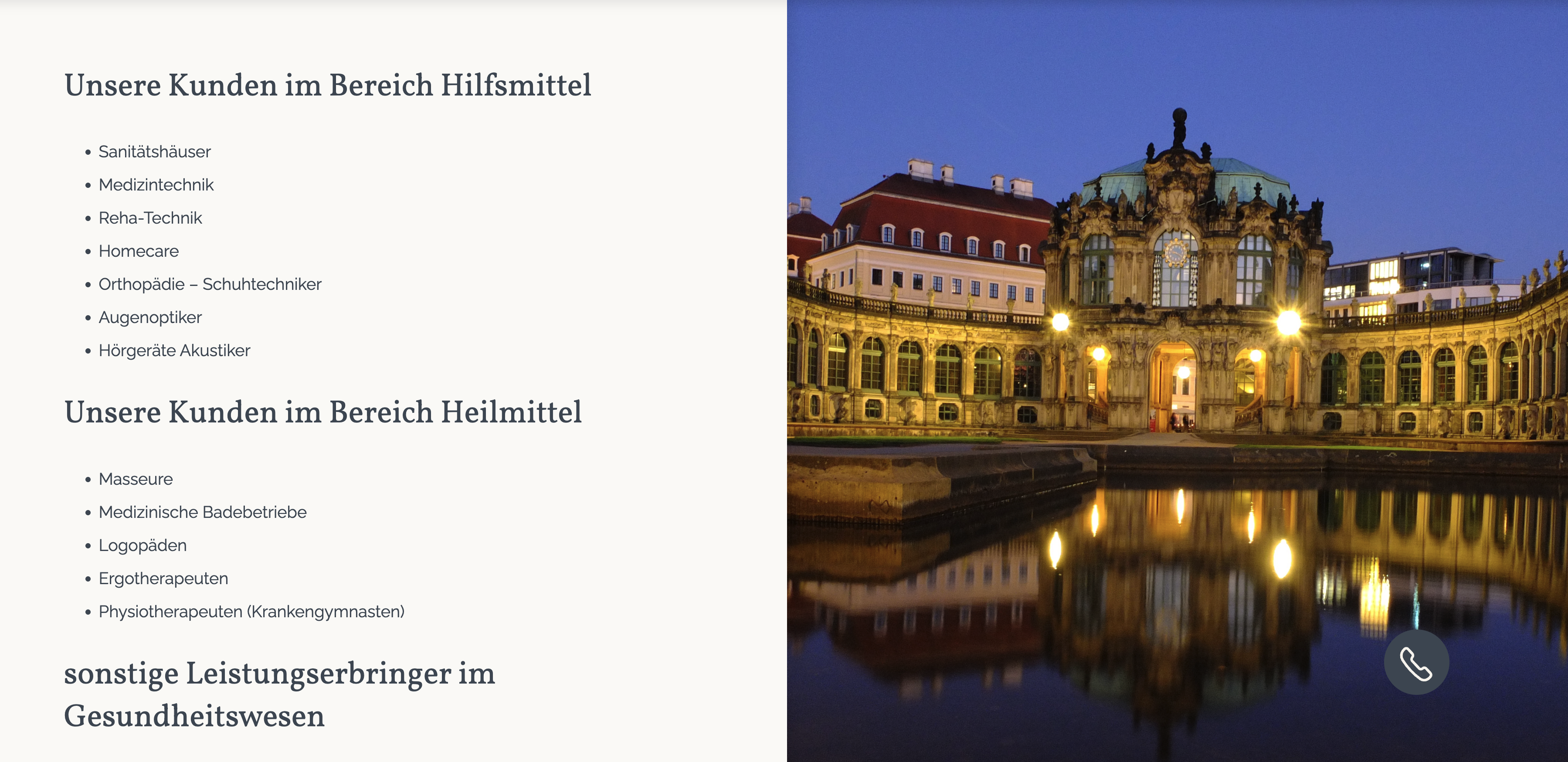 Ausschnitt 3 von 4 der Website von Datenschutz Kramer & Kramer GmbH, Landkreis Meißen