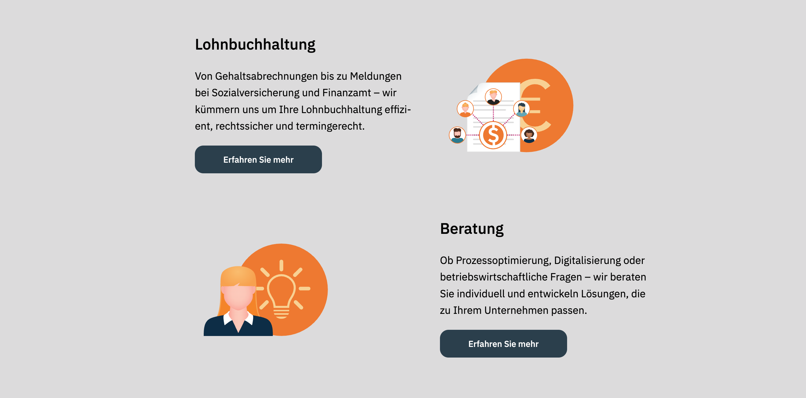 Ausschnitt 2 von 4 der Website von avatu GmbH, Rhein-Sieg-Kreis