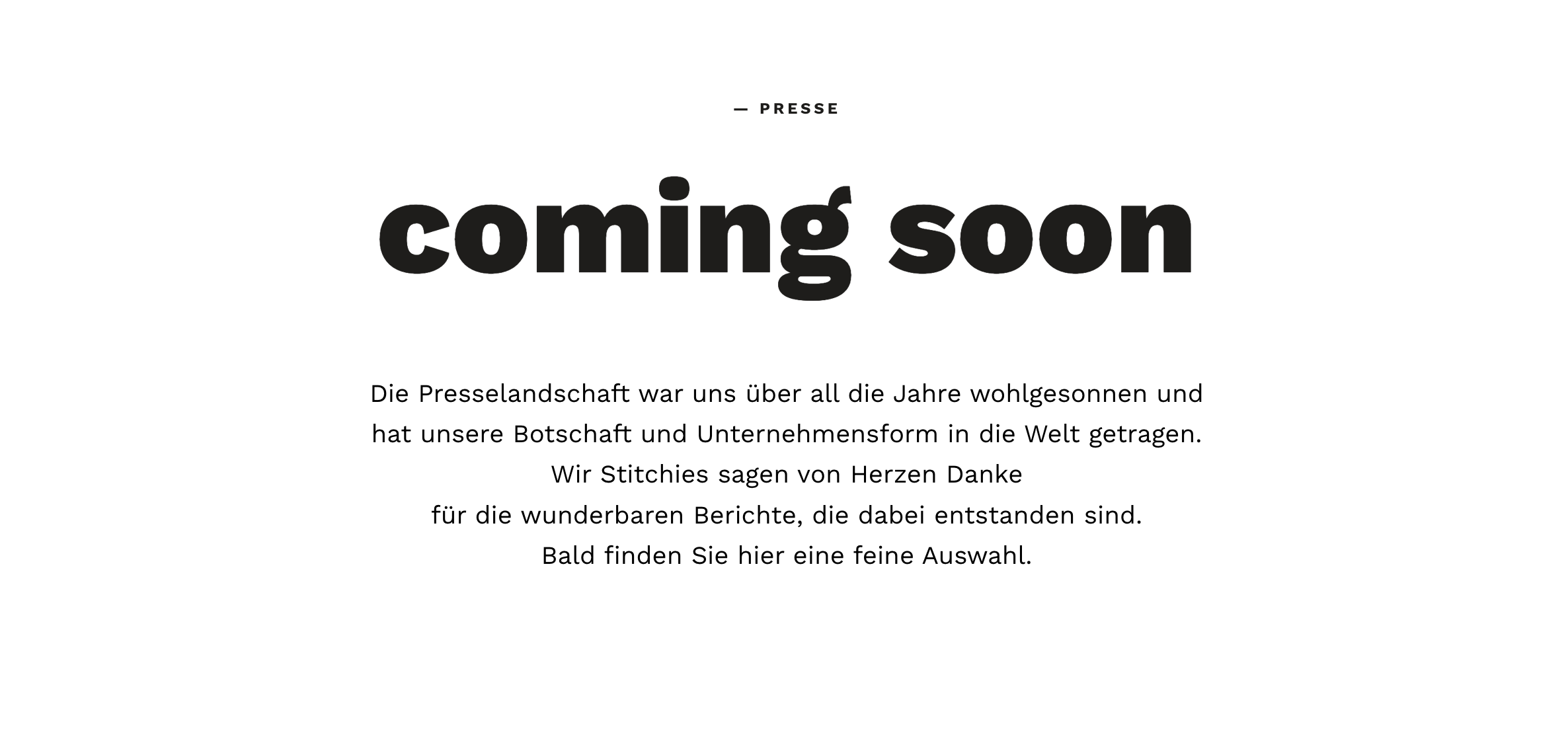 Ausschnitt 3 von 4 der Website von Stitch by Stitch e.V., Frankfurt am Main