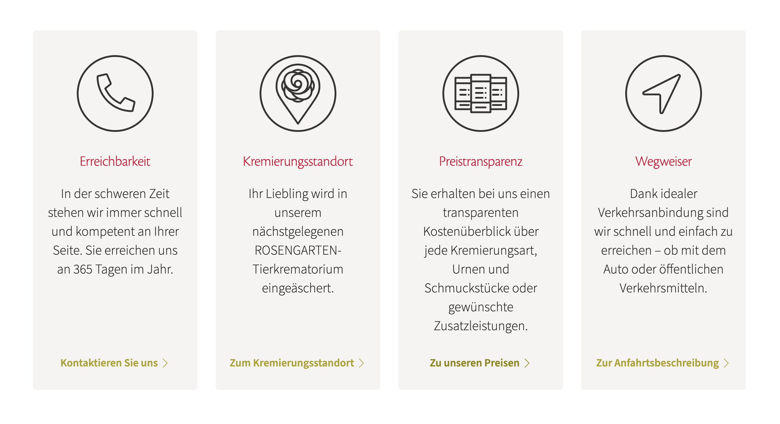 Ausschnitt 1 von 2 der Website von ROSENGARTEN GmbH, Landkreis Emmendingen