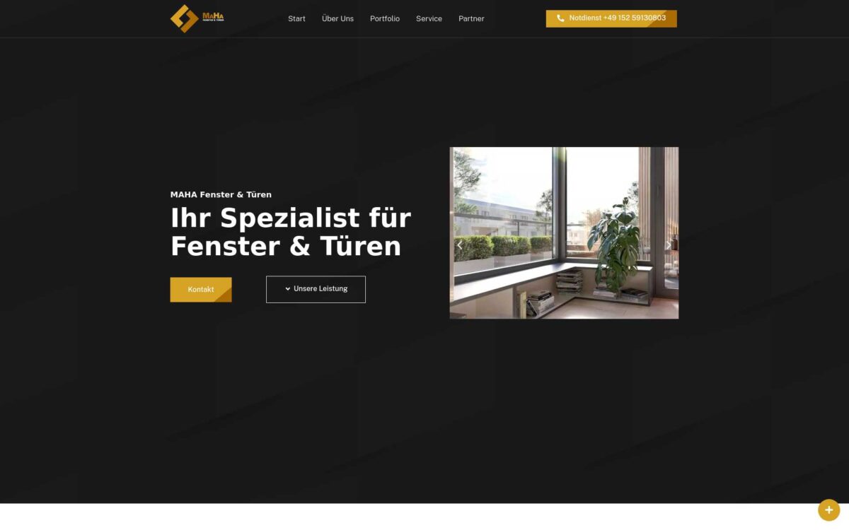 Screenshot der Website
