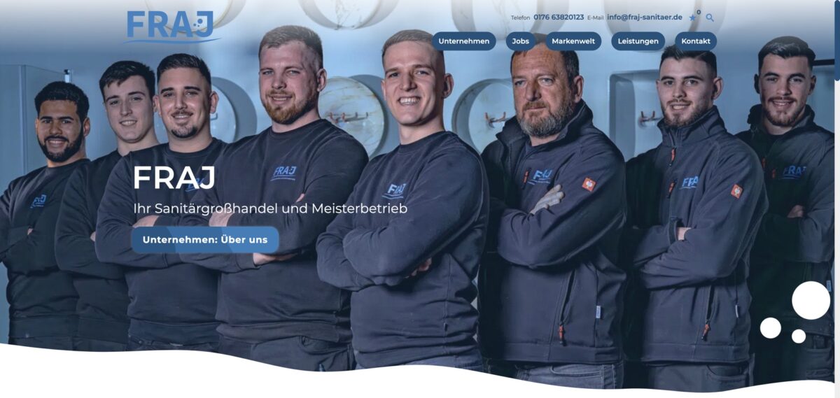 Screenshot der Website