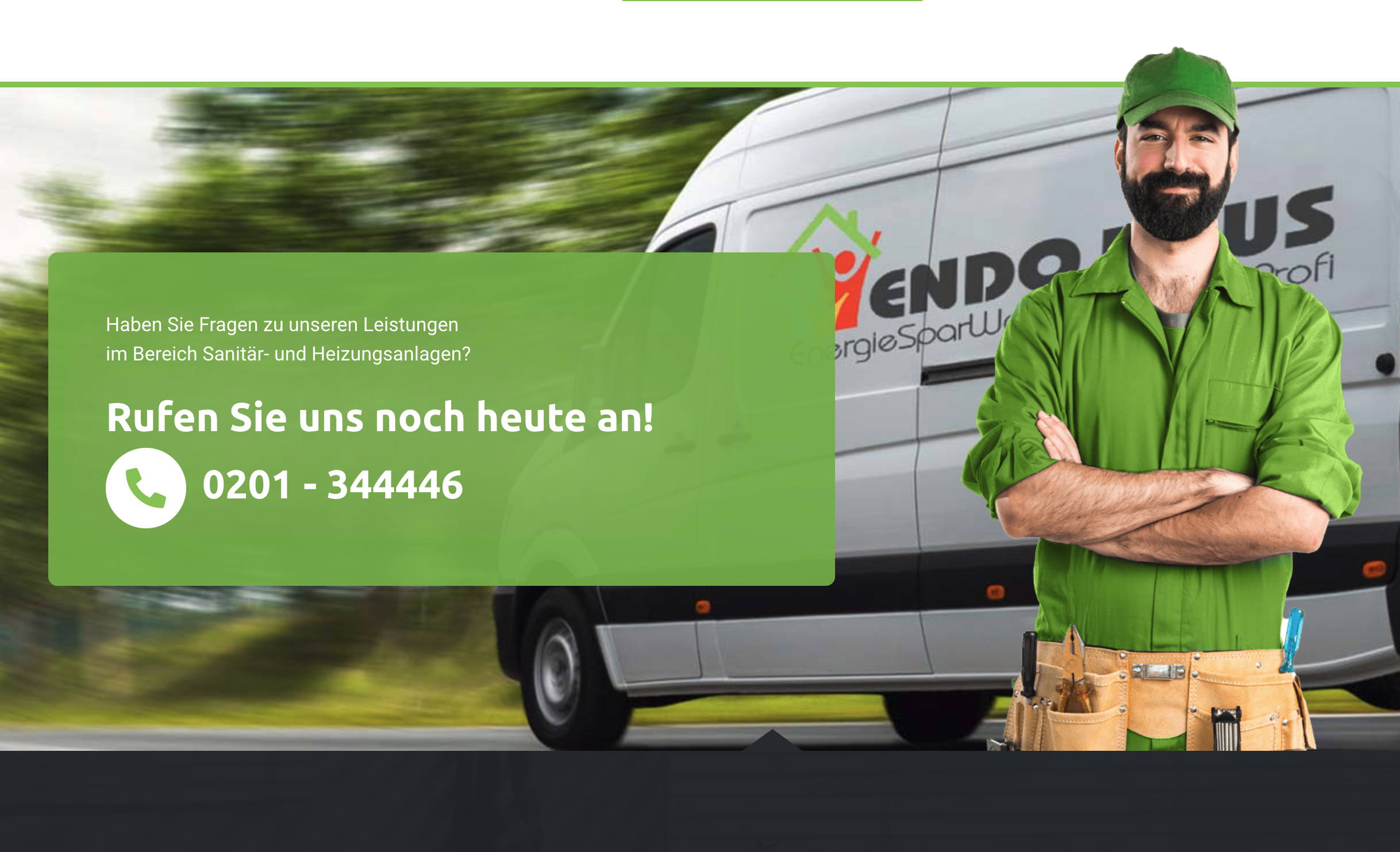 Ausschnitt 1 von 4 der Website von ENDO HAUS Das Bad Die Heizung GmbH, Essen