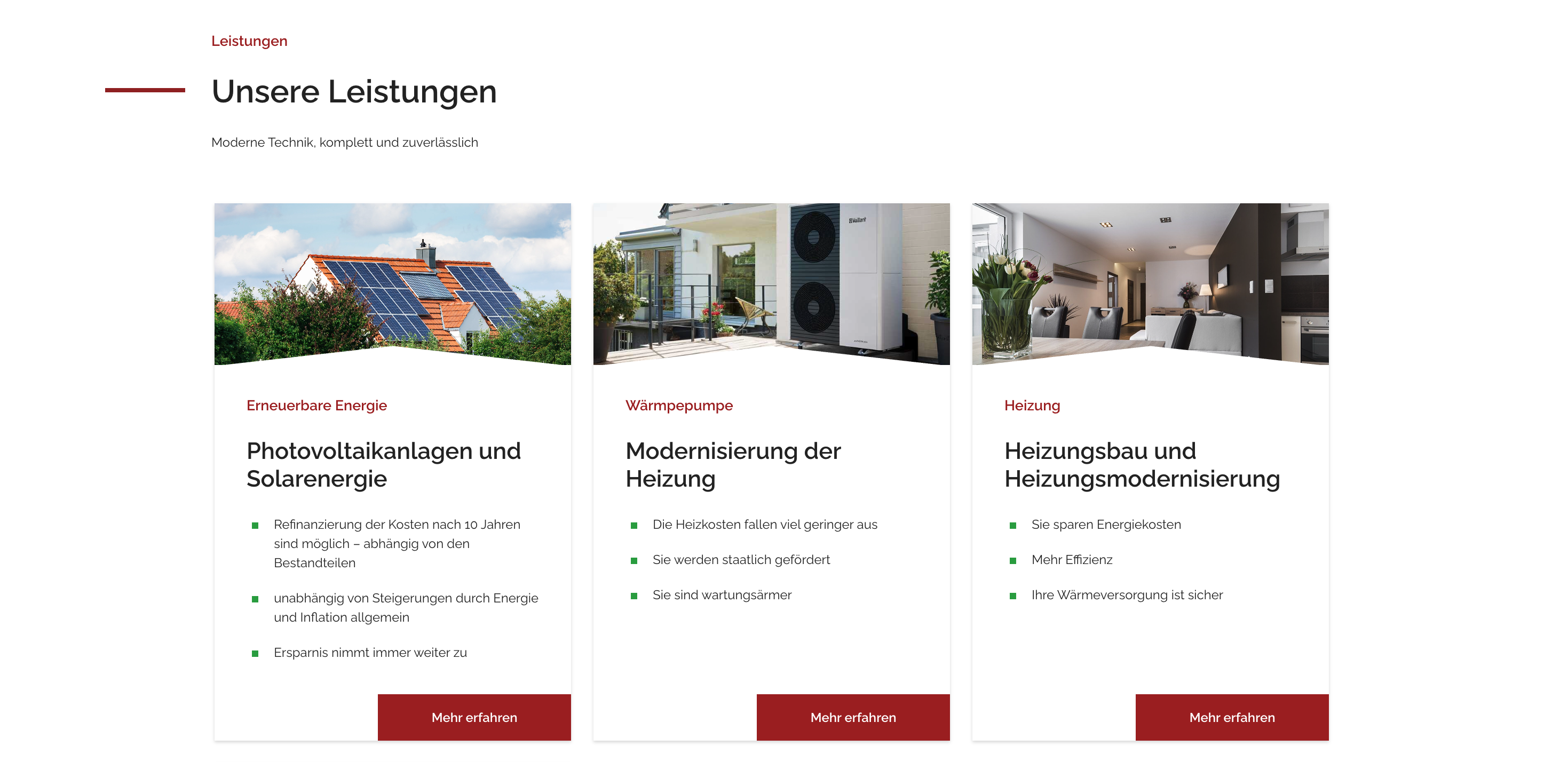 Ausschnitt 1 von 4 der Website von DETA Haustec GmbH, Landkreis Börde