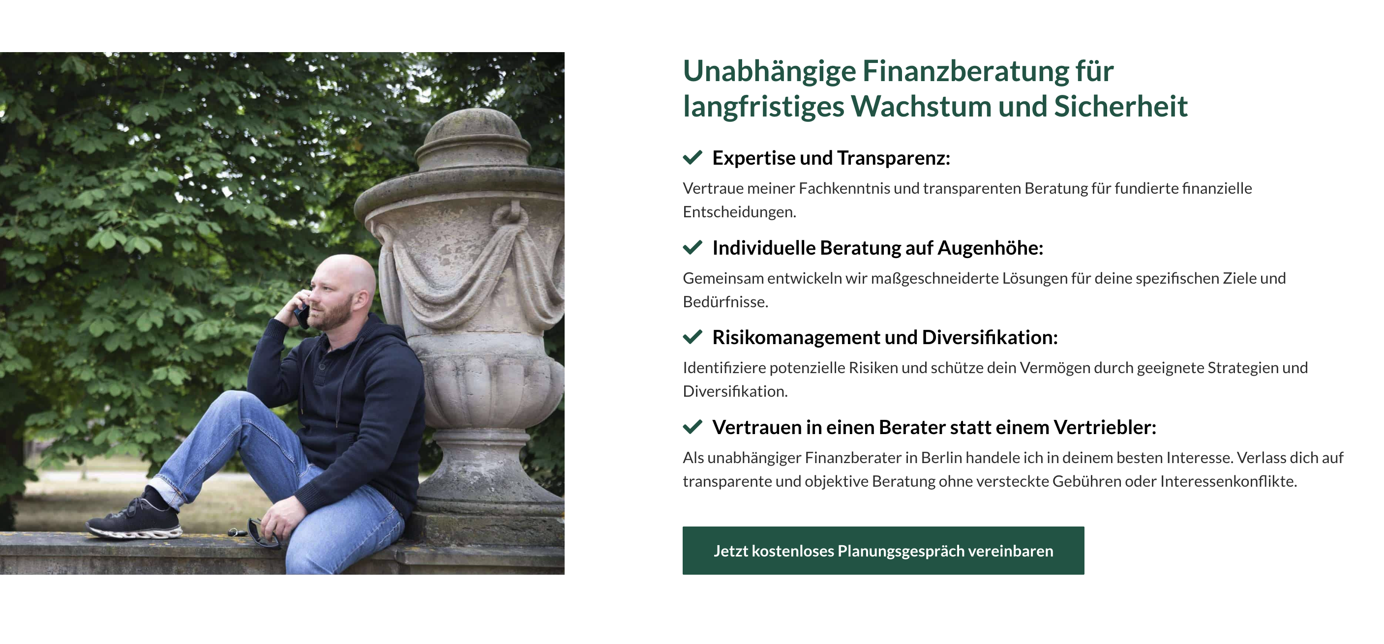 Ausschnitt 1 von 4 der Website von Bazyli Finanzberatung Berlin, Berlin