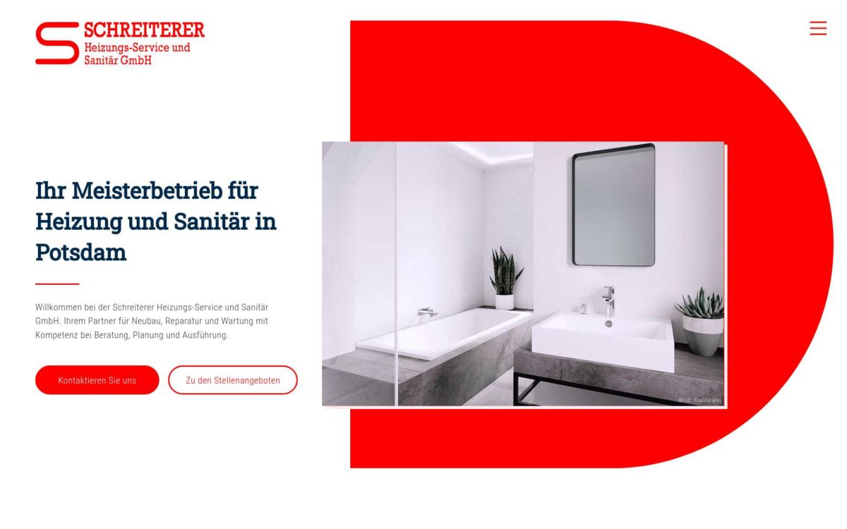Screenshot der Website