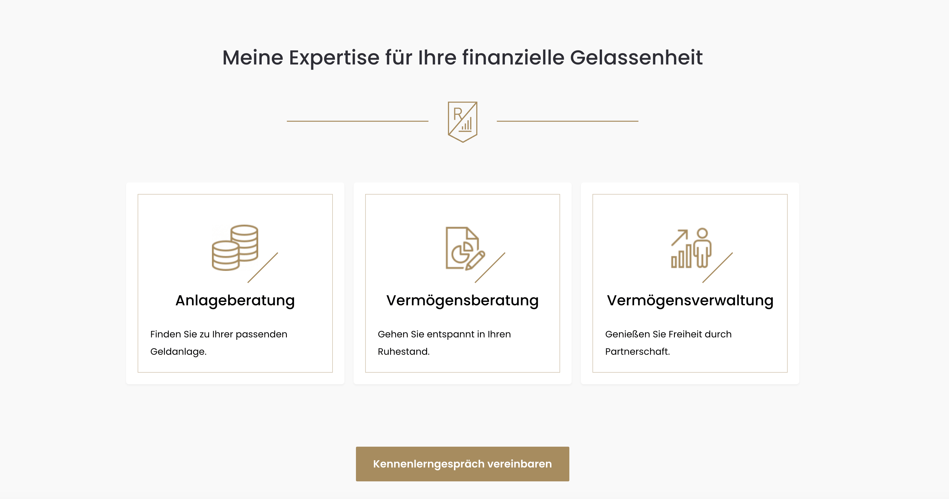 Ausschnitt 1 von 4 der Website von RHEINPLAN Gesellschaft für strategische Vermögensplanung mbH, Köln
