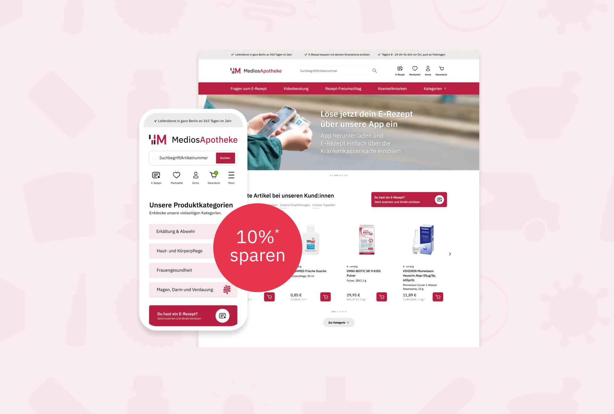 Ausschnitt 1 von 4 der Website von MediosApotheke Anike Olesik e. Kfr., Berlin