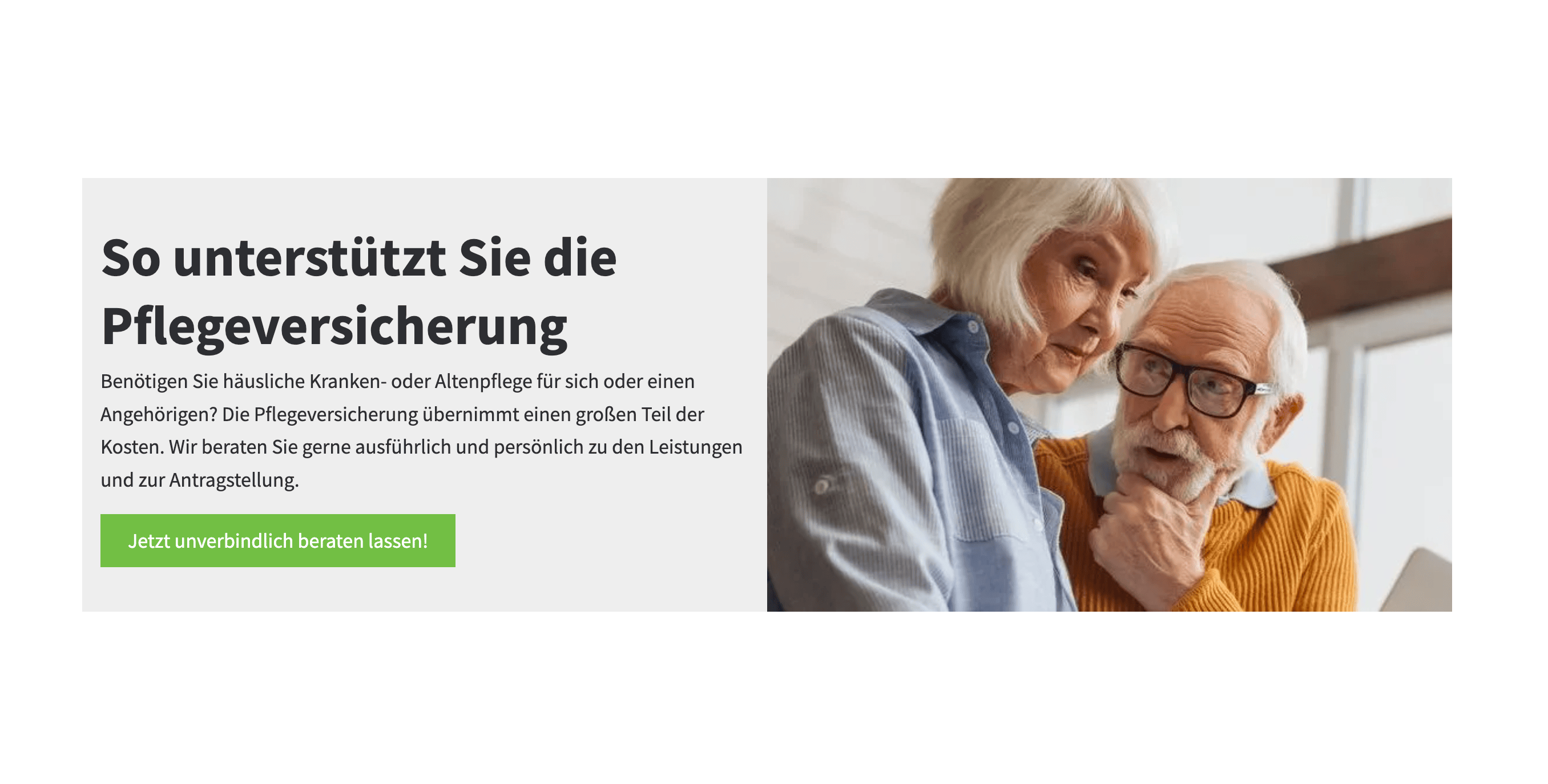 Ausschnitt 2 von 4 der Website von ASK Ambulanter Service für Krankenpflege GmbH, Hannover