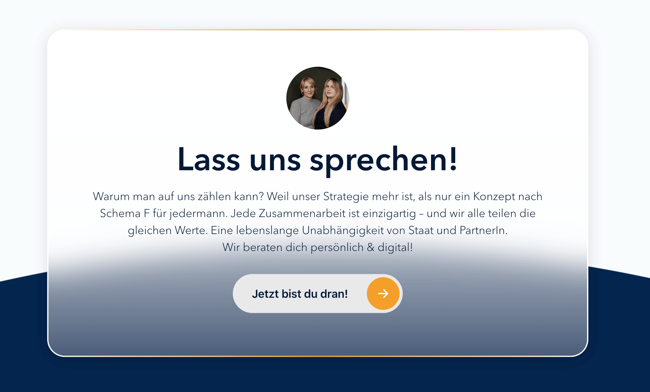 Ausschnitt 3 von 4 der Website von FeminiFinance Services Bratels & Harkat GbR, Leipzig