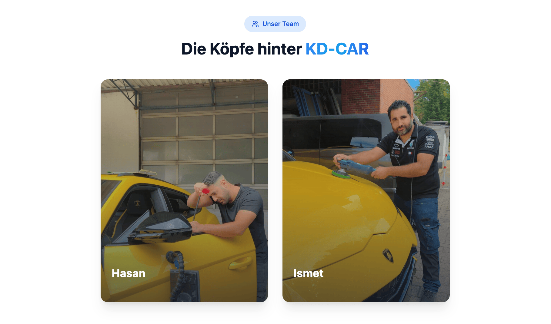 Ausschnitt 2 von 4 der Website von Ismet Müslim Demirel, Oberhausen