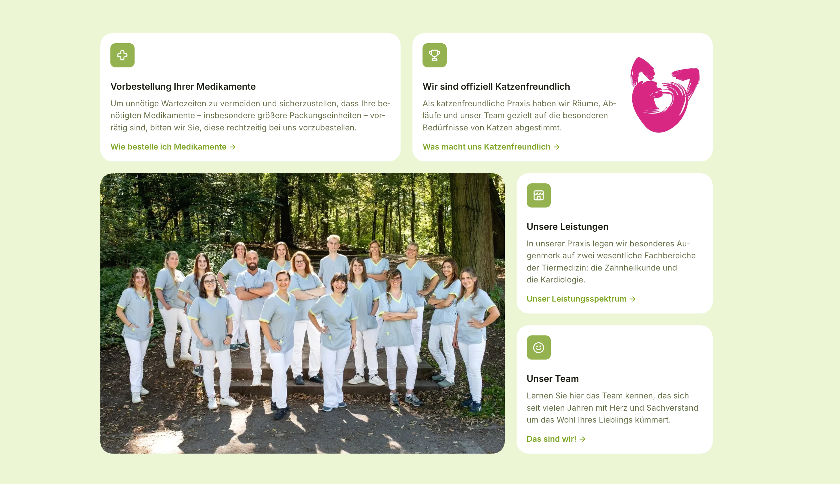 Ausschnitt 2 von 4 der Website von Tierärzte vom Aachener Weiher GbR, Köln