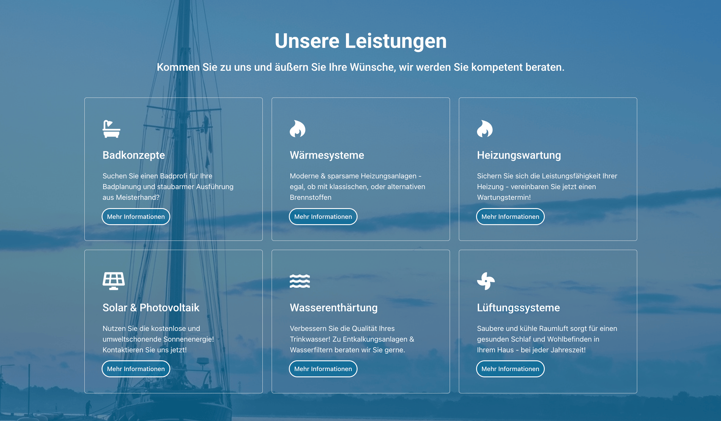 Ausschnitt 1 von 4 der Website von Leuch GmbH & Co. KG, Kiel