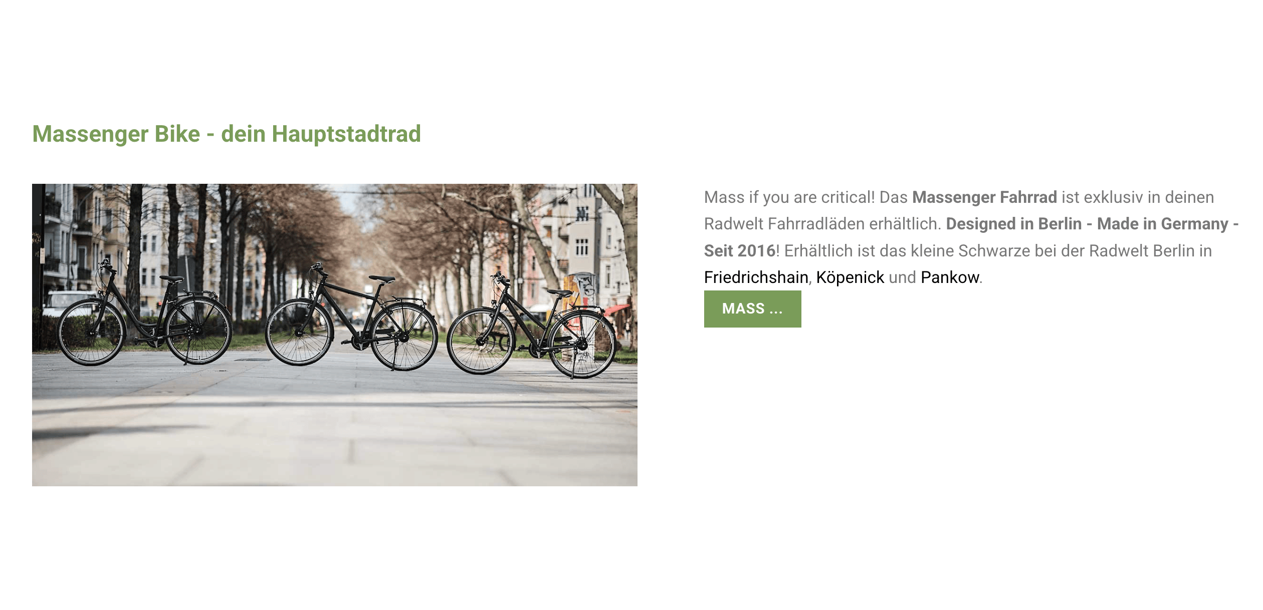 Ausschnitt 4 von 4 der Website von Radwelt Mitte RWM GmbH, Berlin