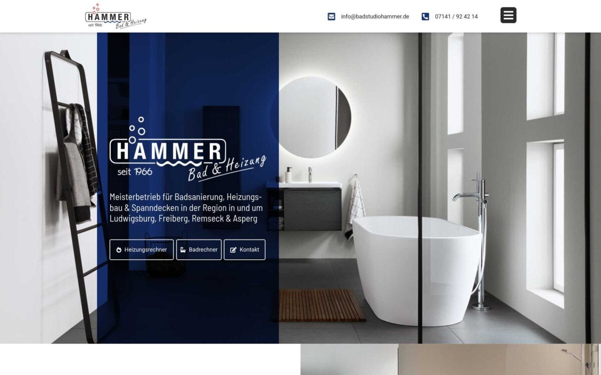 Screenshot der Website