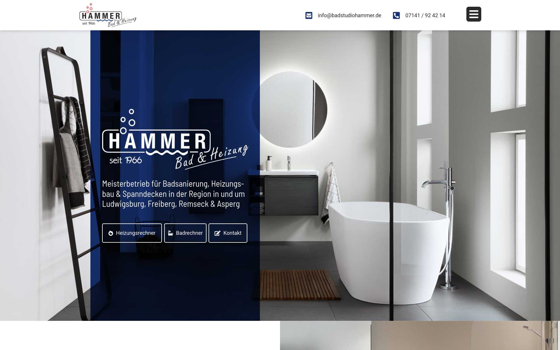 Screenshot der Website