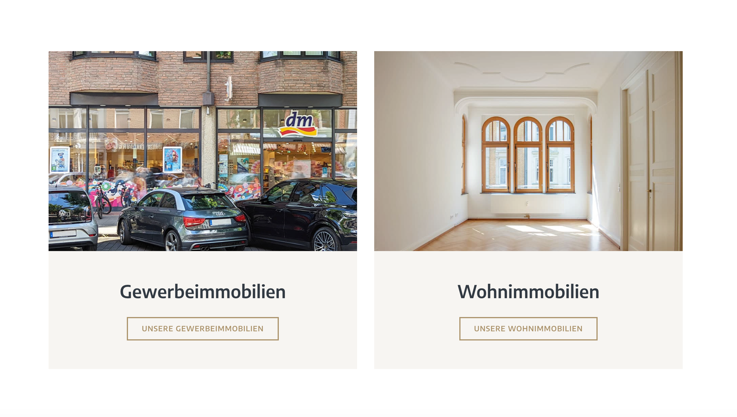 Ausschnitt 4 von 4 der Website von Justen & Geller Immobilienverwaltung GmbH & Co. KG, Köln