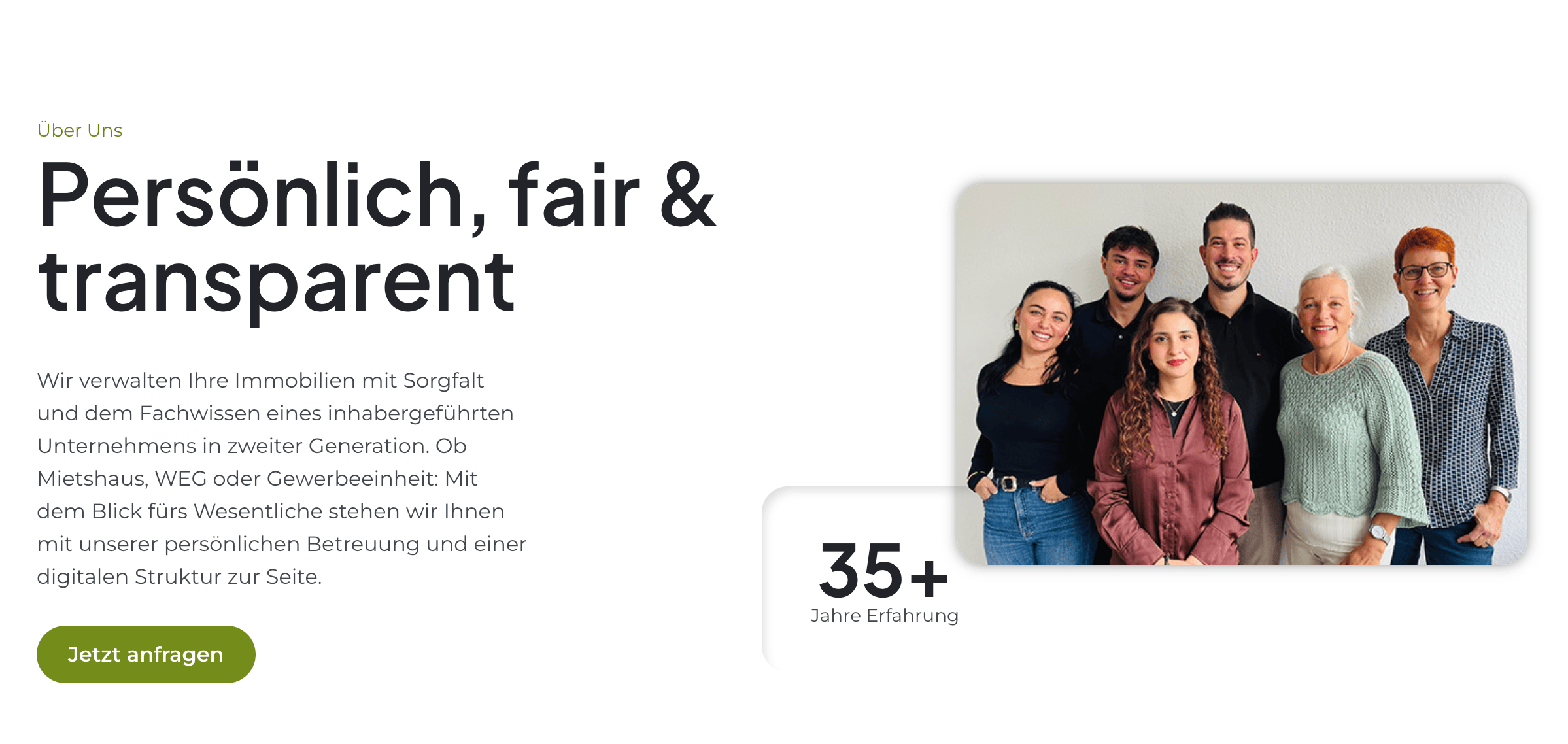 Ausschnitt 1 von 4 der Website von Immobilien- und Hausverwaltung Burgwinkel GmbH, Köln
