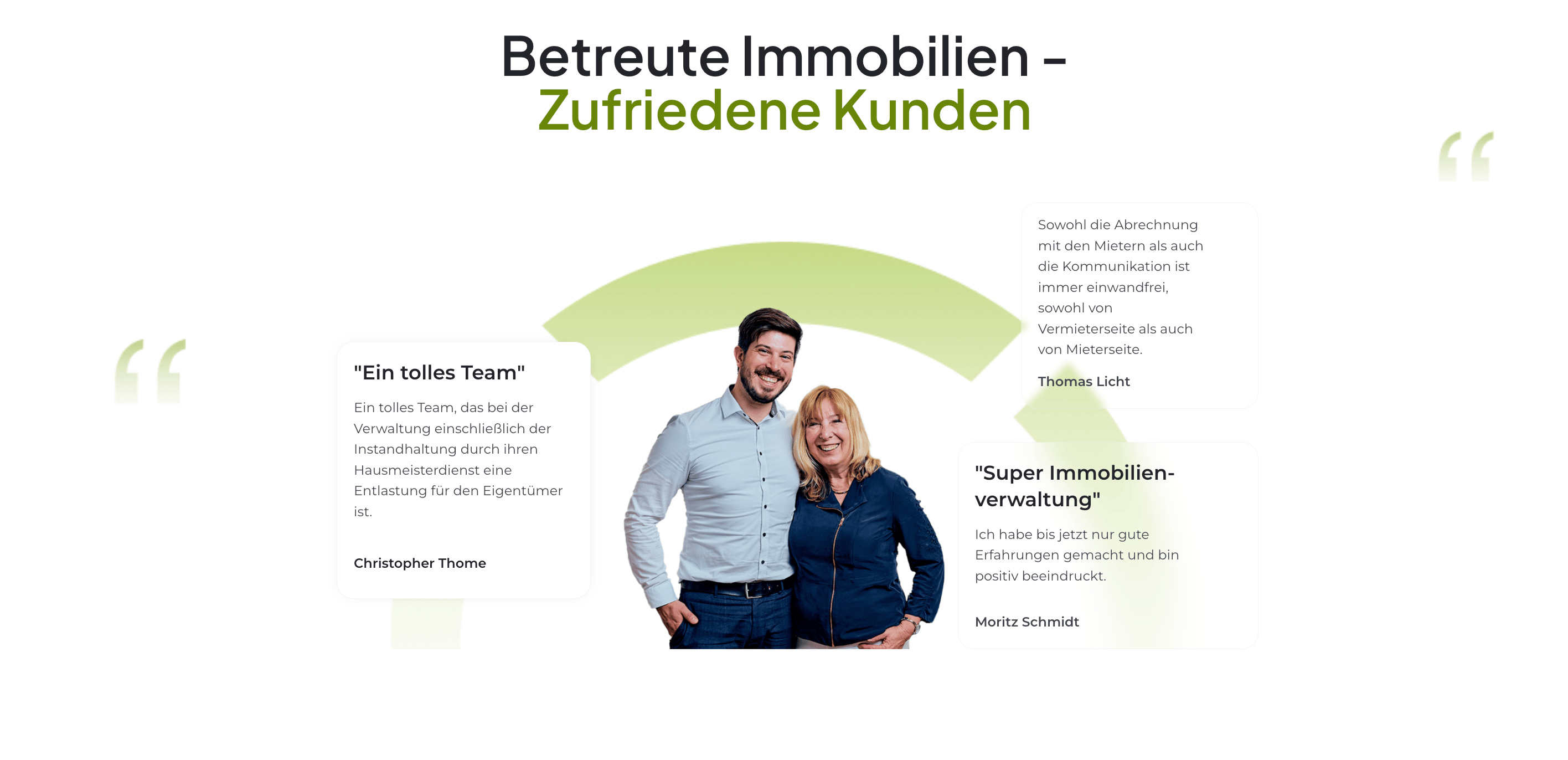 Ausschnitt 4 von 4 der Website von Immobilien- und Hausverwaltung Burgwinkel GmbH, Köln