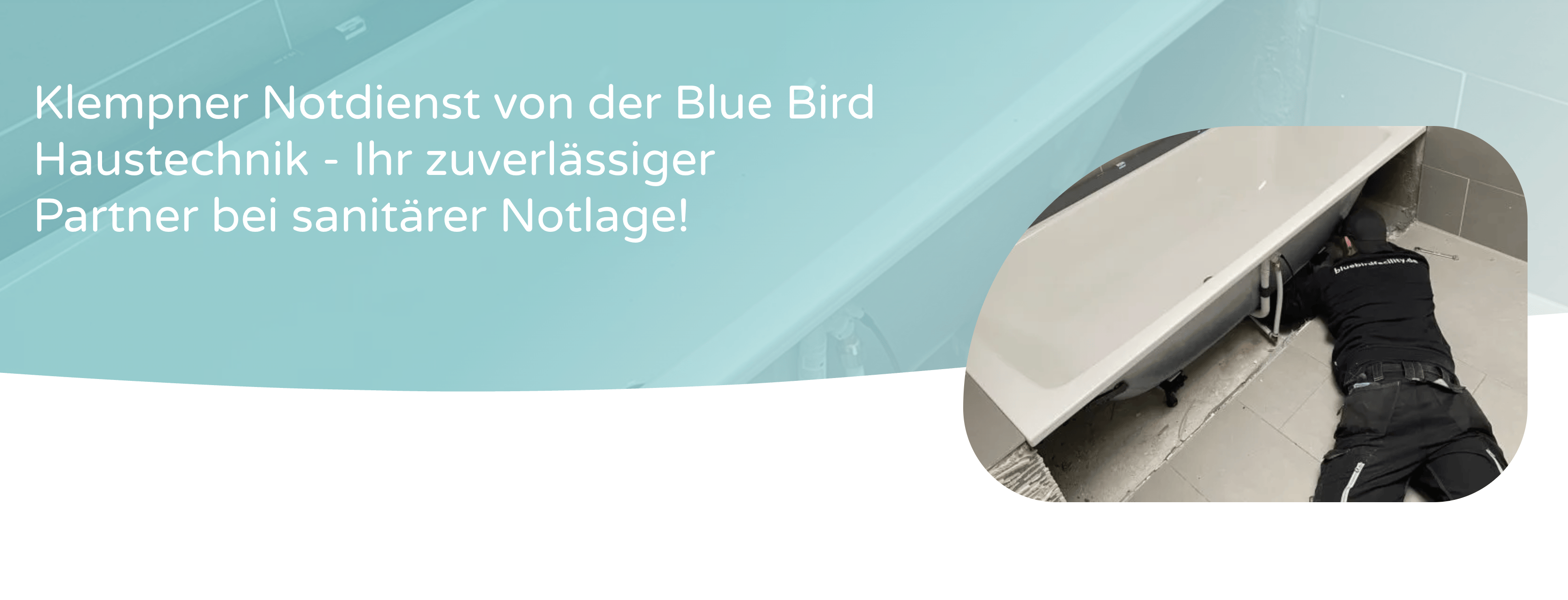 Ausschnitt 4 von 4 der Website von Blue Bird Facility GmbH, Bremen