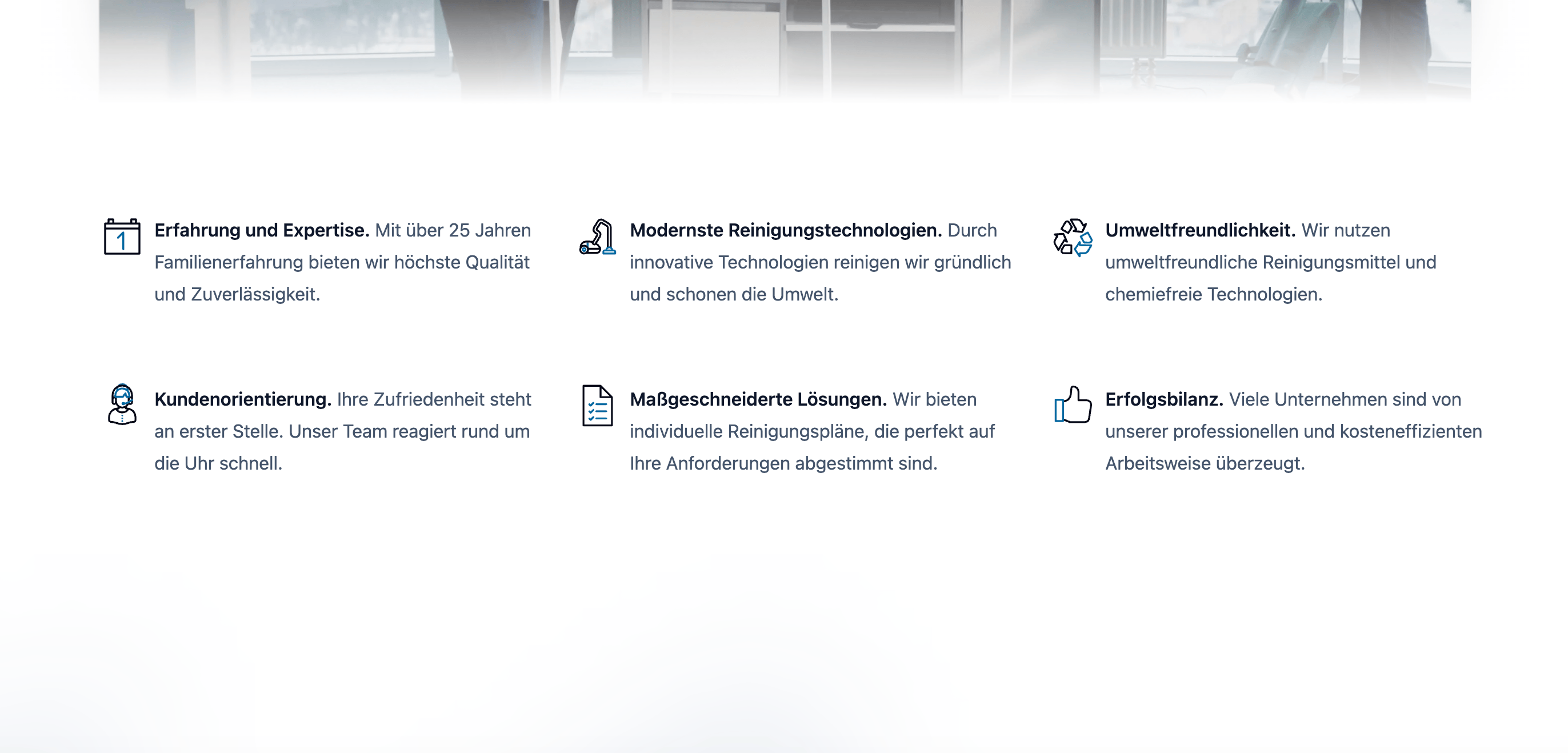 Ausschnitt 1 von 4 der Website von GSD Gebäude Service Deutschland GmbH, Hagen