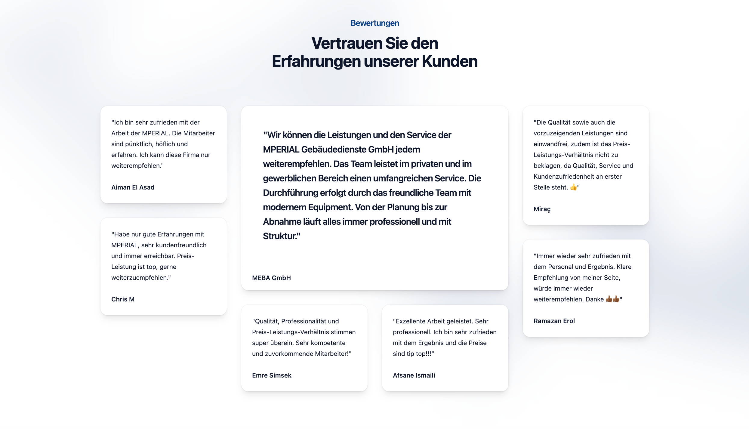 Ausschnitt 3 von 4 der Website von GSD Gebäude Service Deutschland GmbH, Hagen