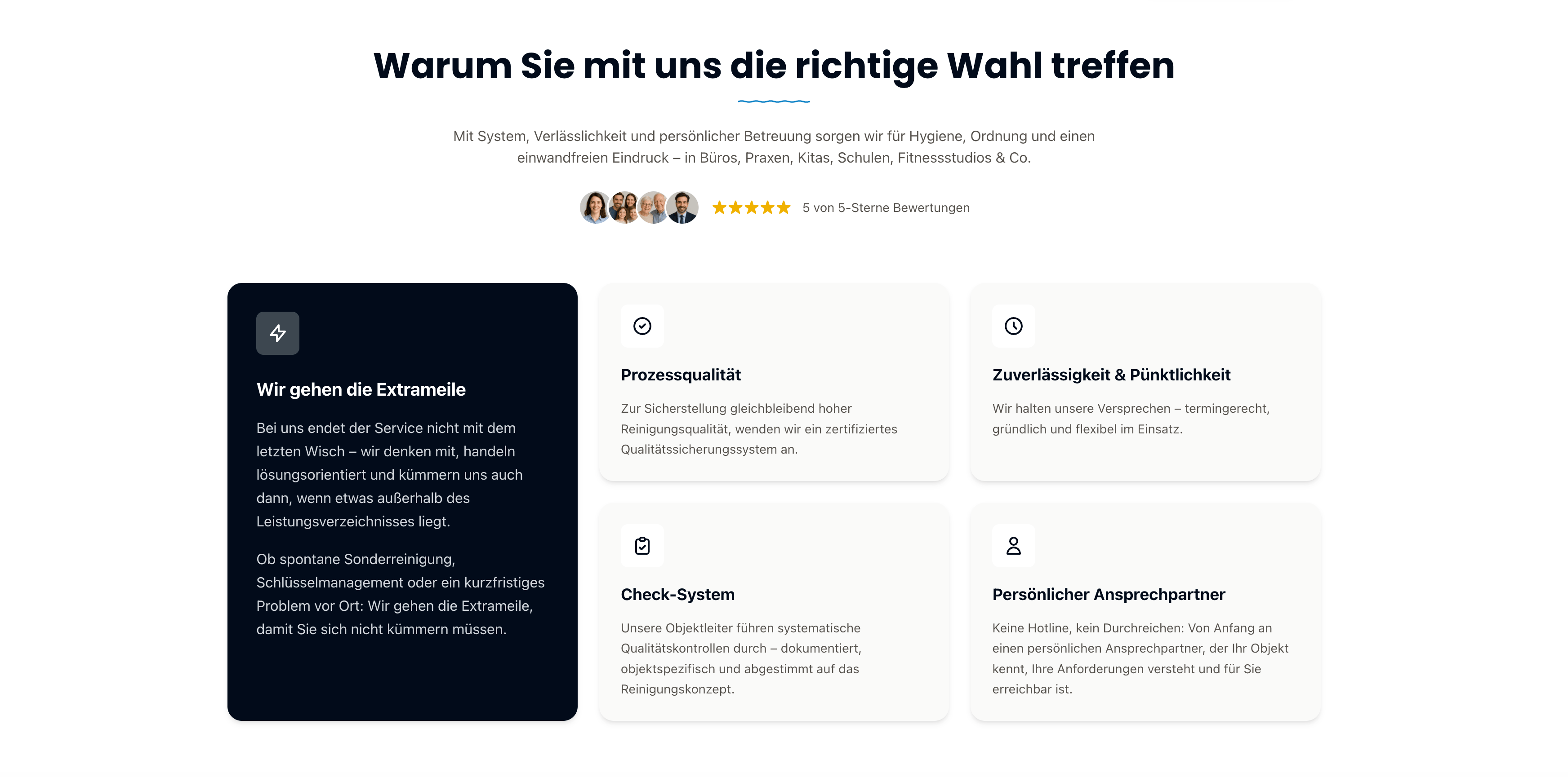 Ausschnitt 3 von 4 der Website von hausmeisterservice.koeln, Köln