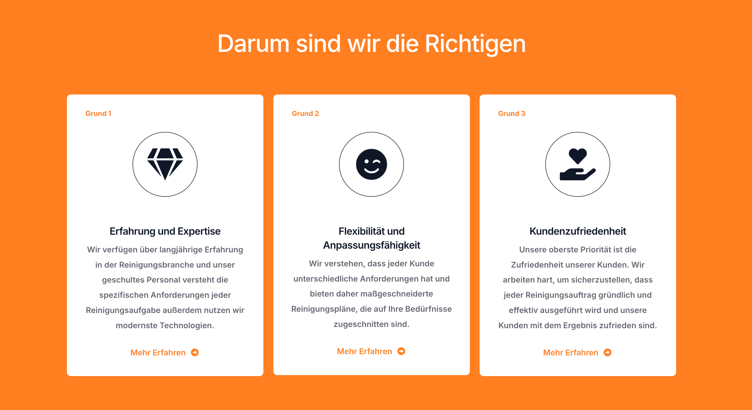 Ausschnitt 4 von 4 der Website von DerProfi Reinigungsservice GmbH, Bremen
