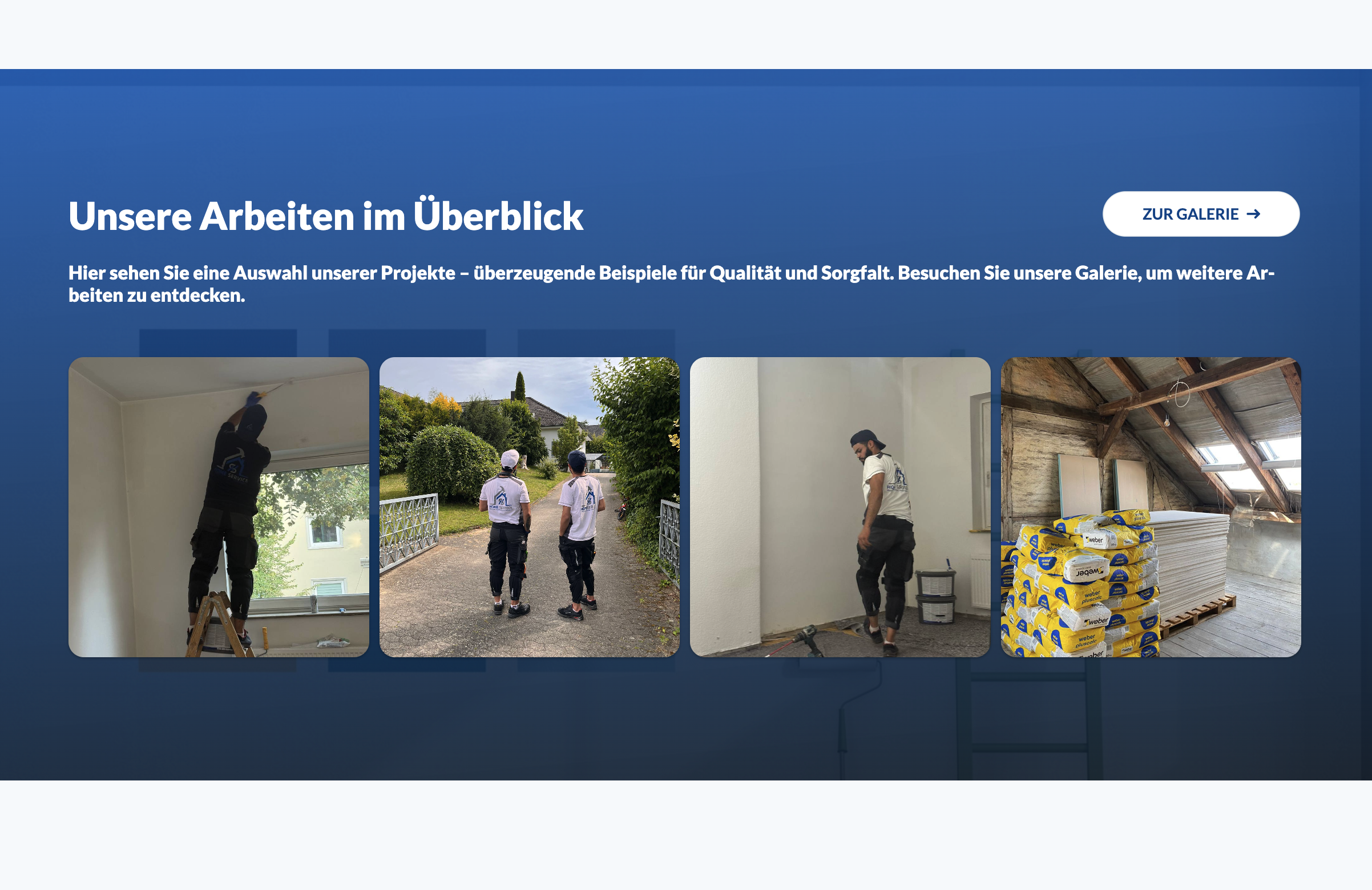 Ausschnitt 3 von 4 der Website von Home Service Bremen, Bremerhaven