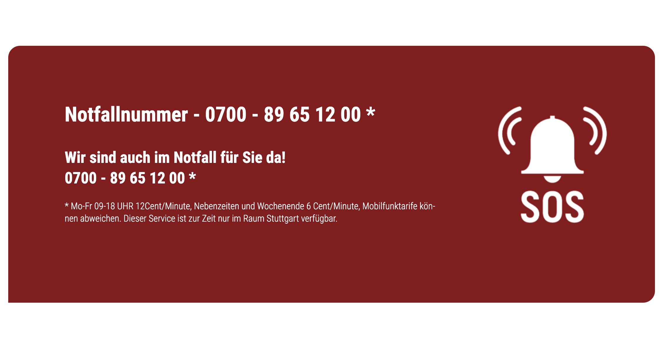Ausschnitt 3 von 3 der Website von TÜRENMANN Stuttgart GmbH & Co.KG, Stuttgart