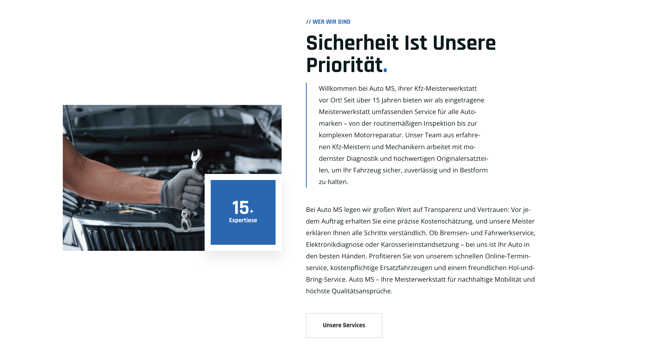 Ausschnitt 4 von 4 der Website von Auto MS Einzelunternehmer (e.K.), Frankfurt am Main