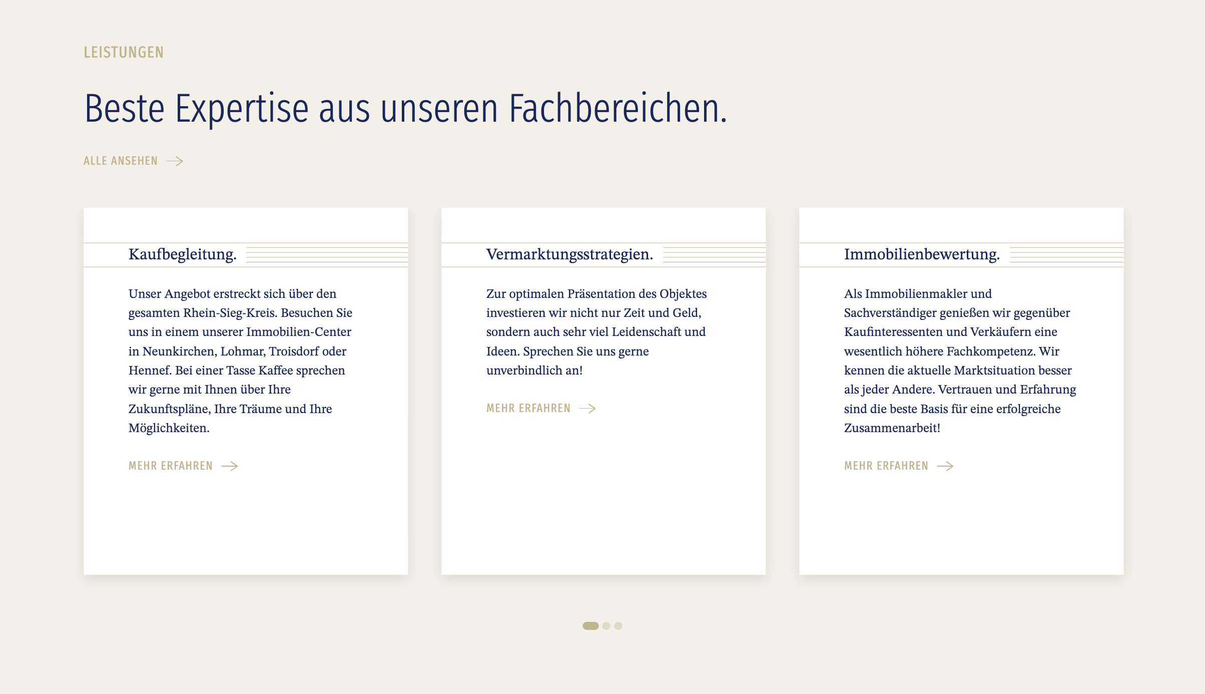 Ausschnitt 1 von 2 der Website von Mannella Immobilienservice GmbH, Rhein-Sieg-Kreis