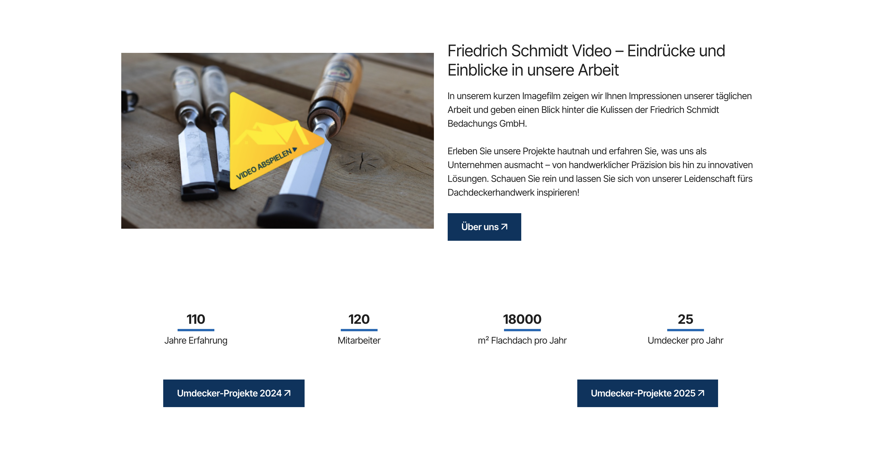Ausschnitt 1 von 3 der Website von Friedrich Schmidt Bedachungs GmbH, Bremen