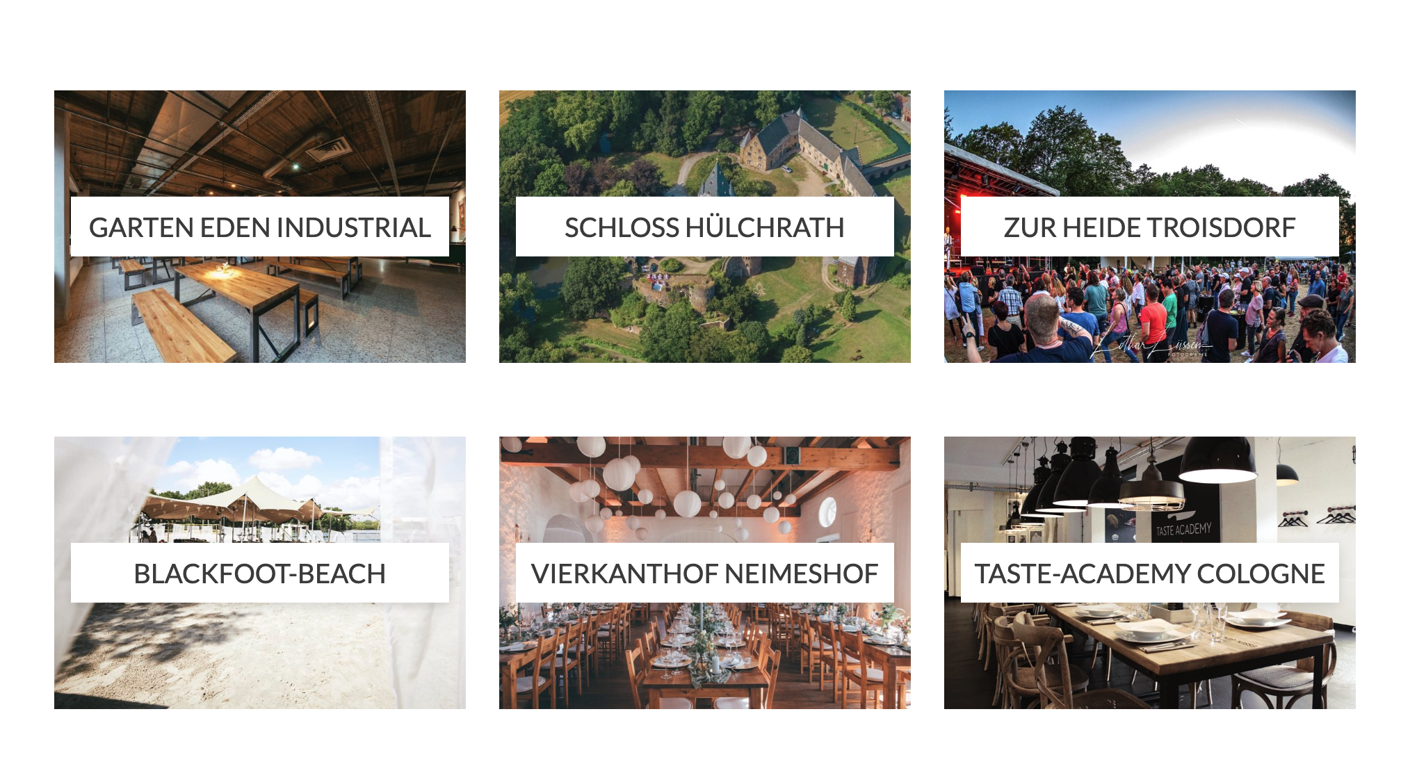 Ausschnitt 3 von 3 der Website von STREET-KITCHEN Catering & Events, Köln