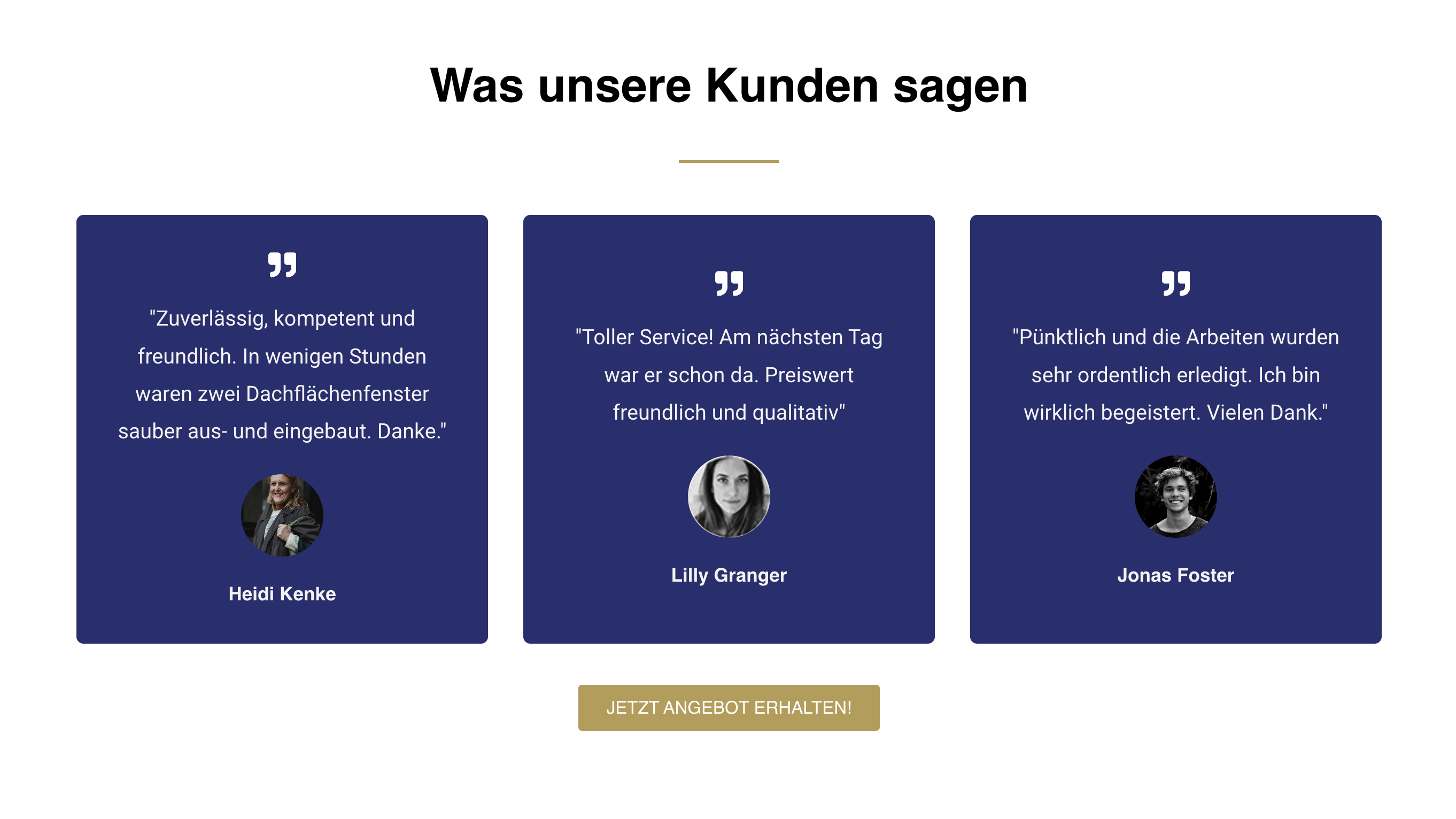 Ausschnitt 2 von 2 der Website von Ponge Bedachung, Wuppertal